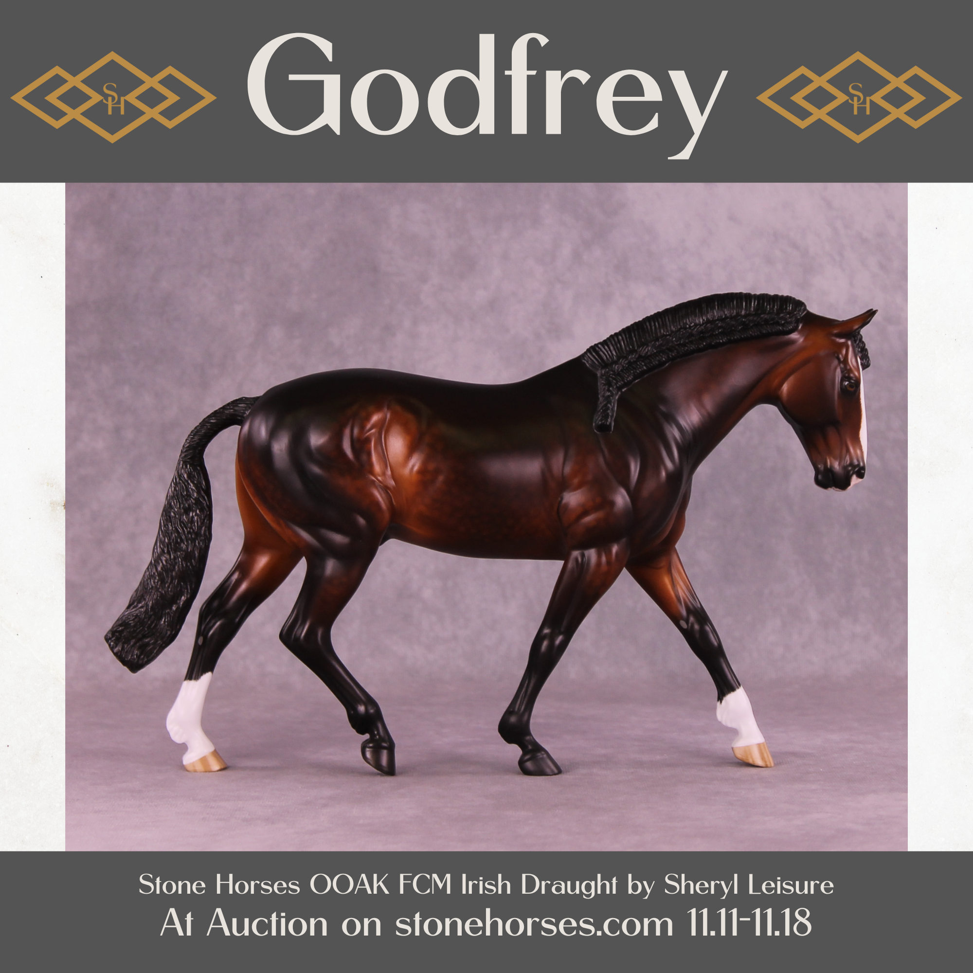 Godfrey OOAK FCM Irish Draught by Sheryl Leisure Best Offer 11/18/25