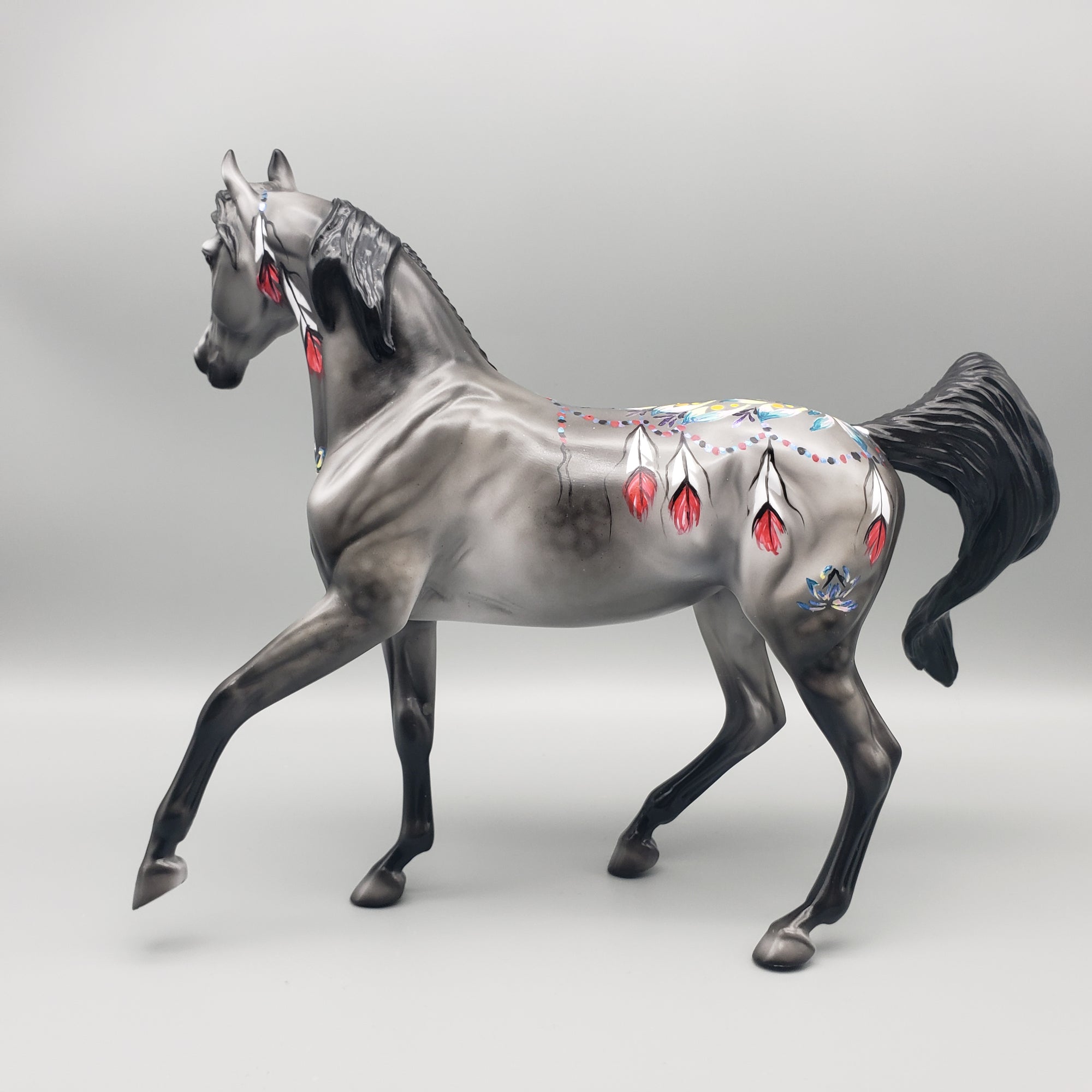 Regalia OOAK Deco Dapple Grey Arab Mare By Dawn Quick - Best Offers 1/22/24