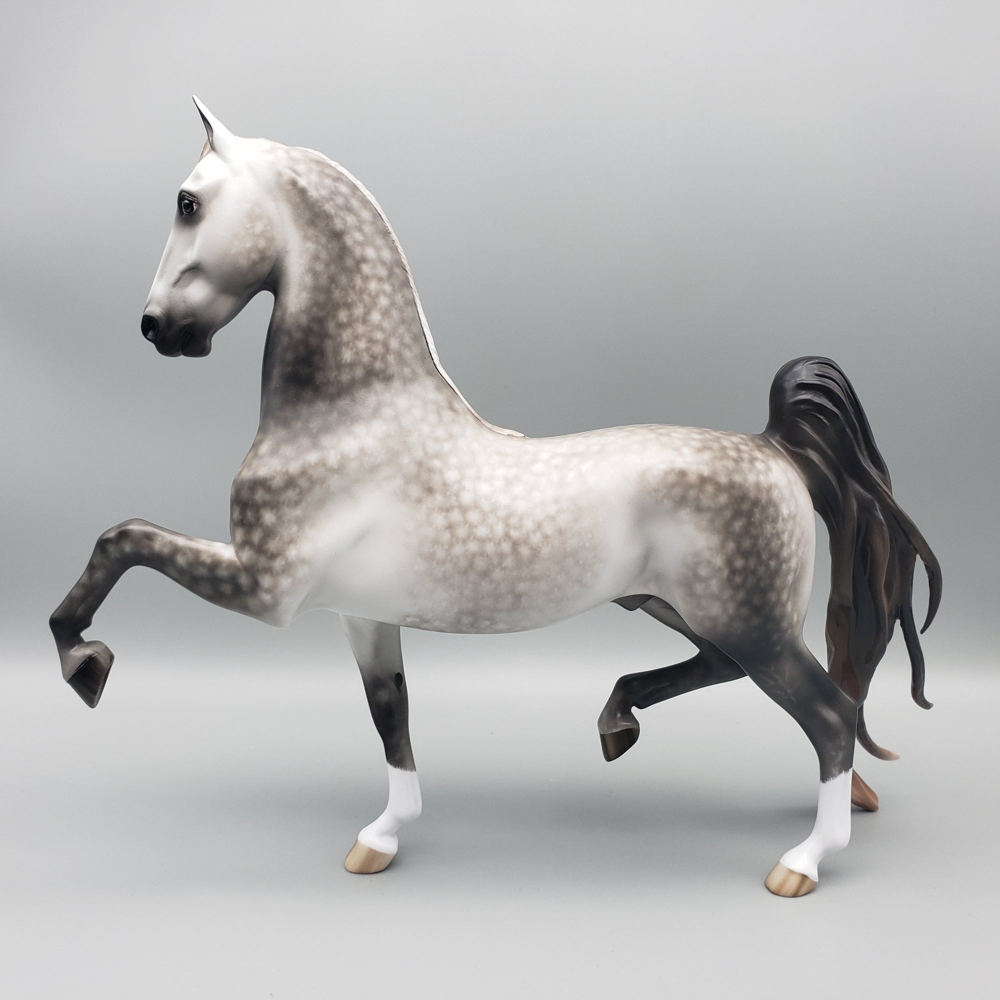 Splendid OOAK Dappled Grey Saddlebred by Sheryl Leisure - Best Offers 1/22/24