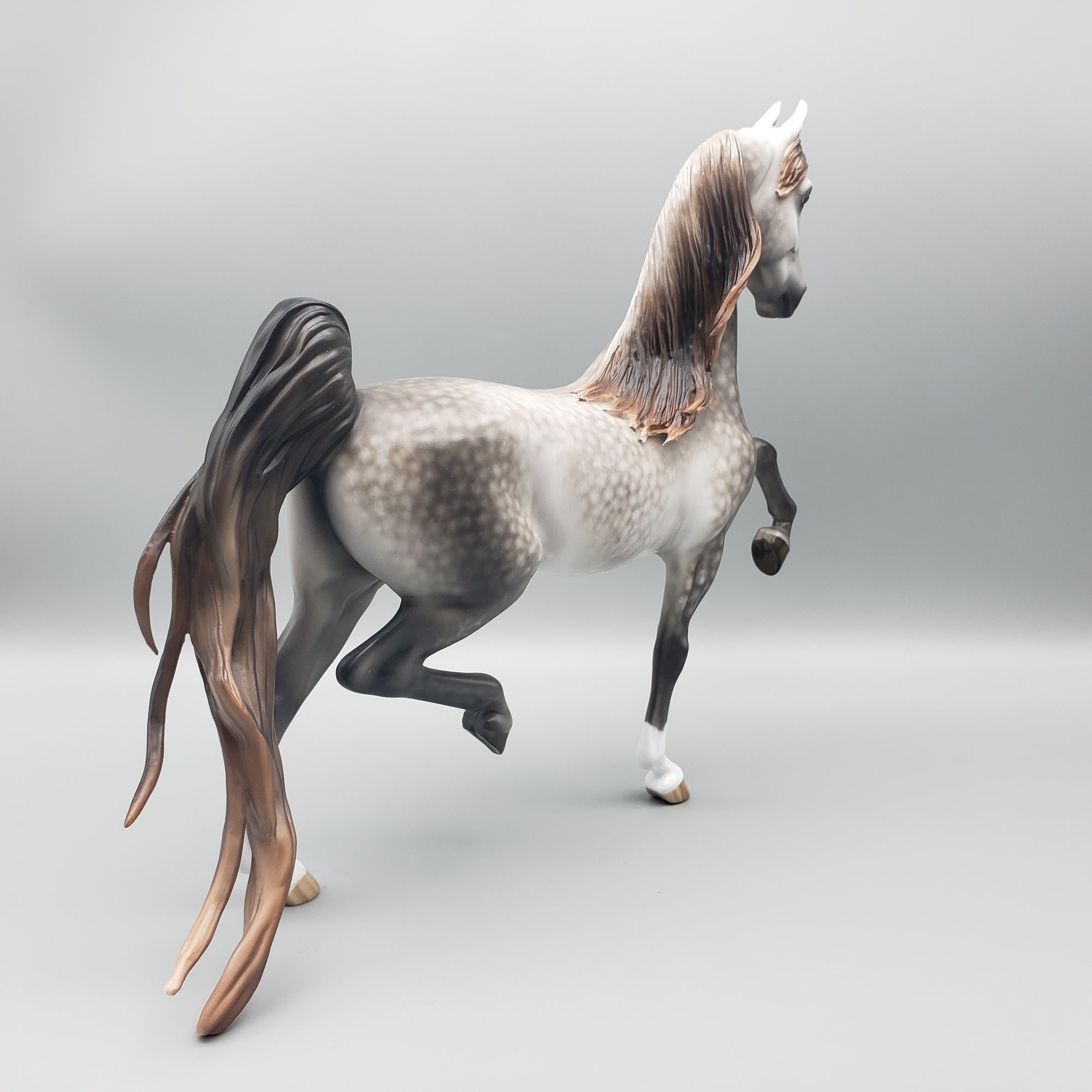 Splendid OOAK Dappled Grey Saddlebred by Sheryl Leisure - Best Offers 1/22/24