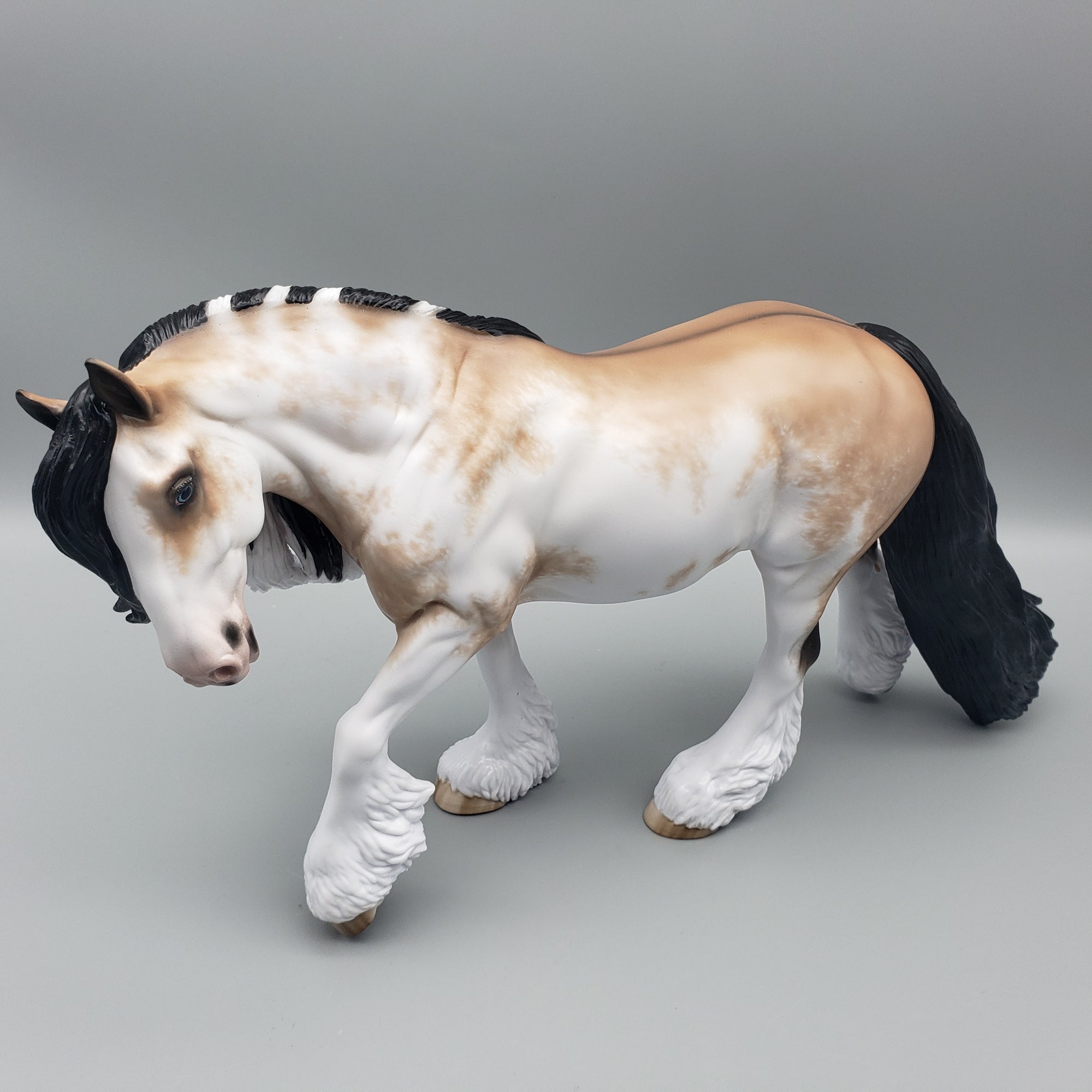 Lavish OOAK Buckskin Sabino Irish Cob by Sheryl Leisure - Best Offers 1/22/24