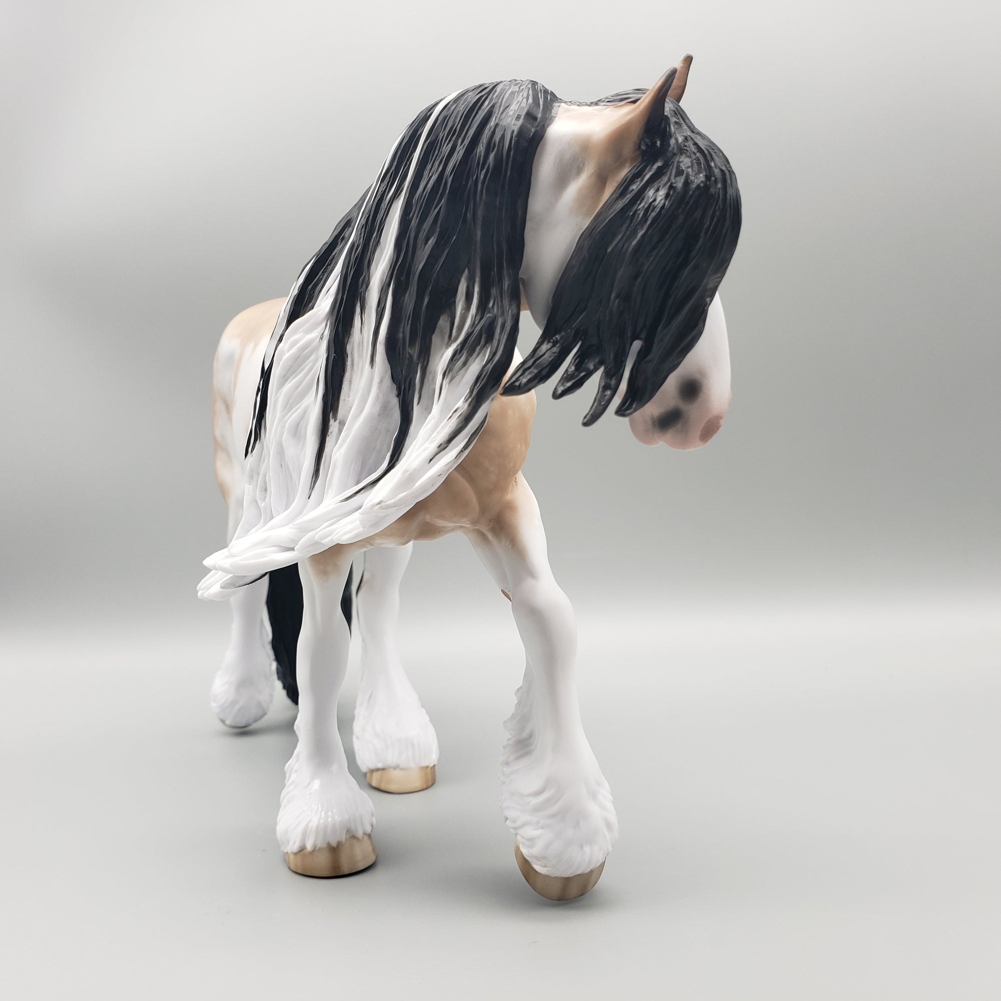 Lavish OOAK Buckskin Sabino Irish Cob by Sheryl Leisure - Best Offers 1/22/24