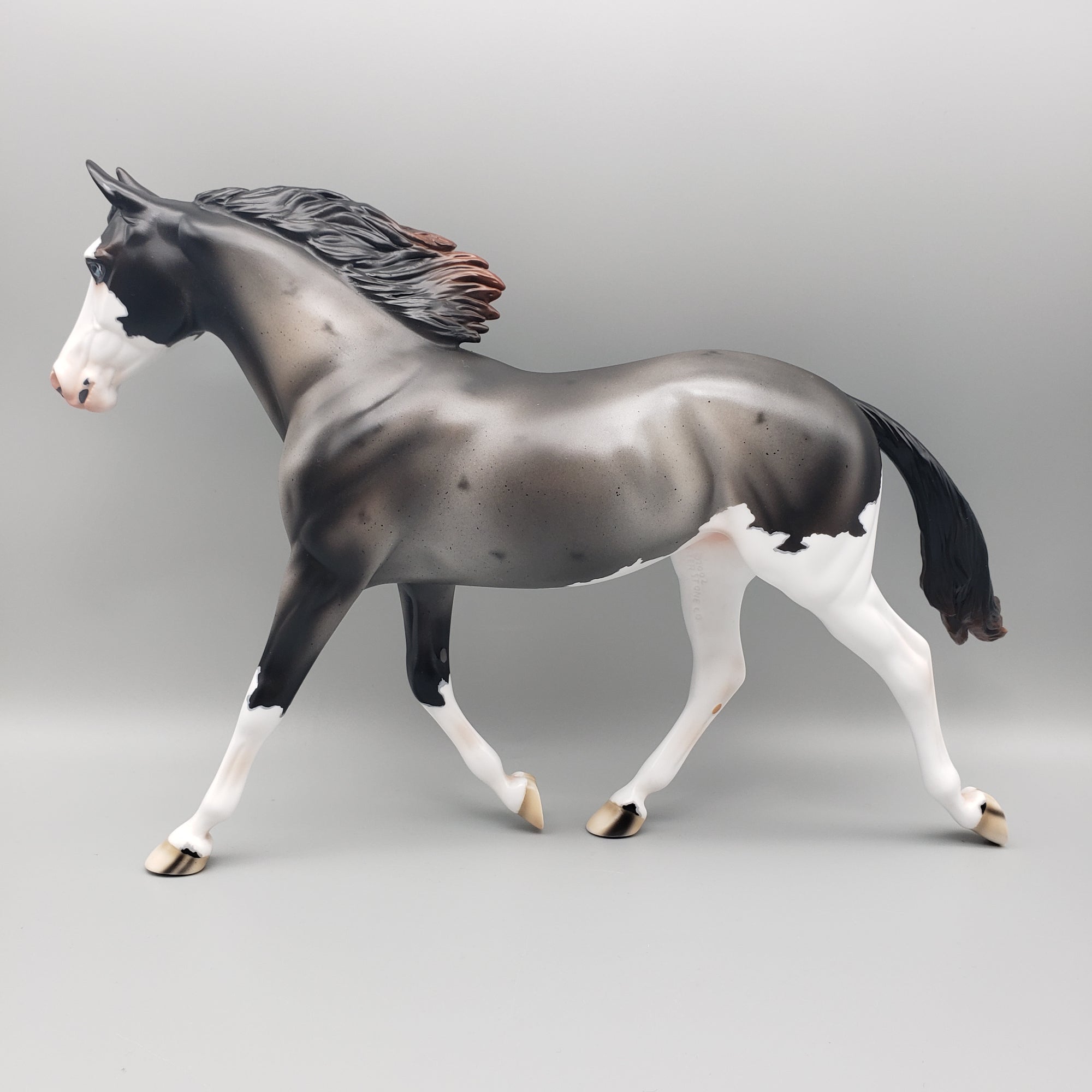 Winter Run OOAK Sun Bleached Blue Roan with Corn Spots Palouse By Ashley Palmer Best Offers 1/29/24