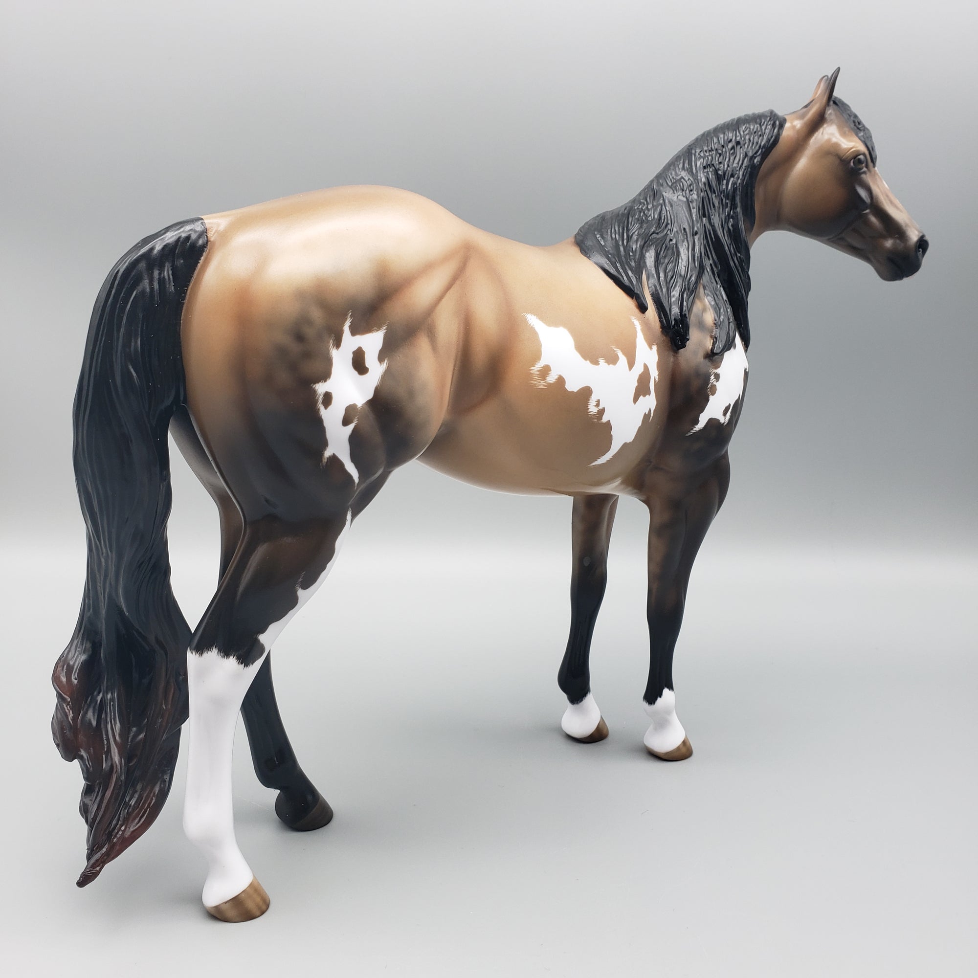 Fen OOAK Sooty Buckskin Overo ISH By Angela Marleau Best Offers 1/29/24