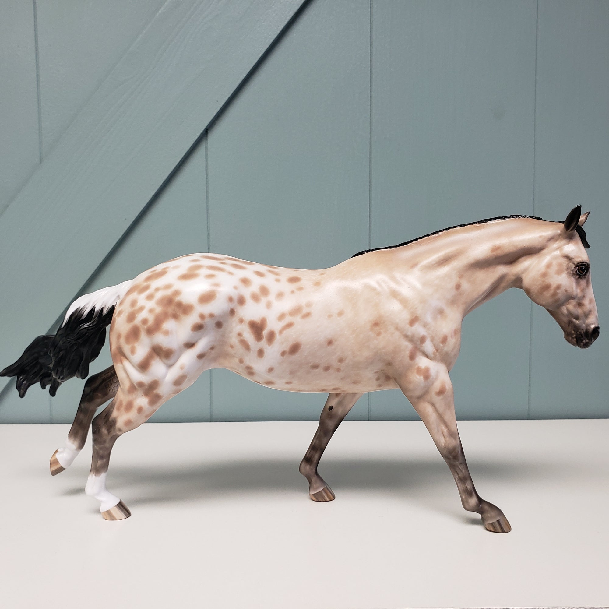 Swanky OOAK Appaloosa Running Stock Horse By Sheryl Leisure Best Offers 2/5/24