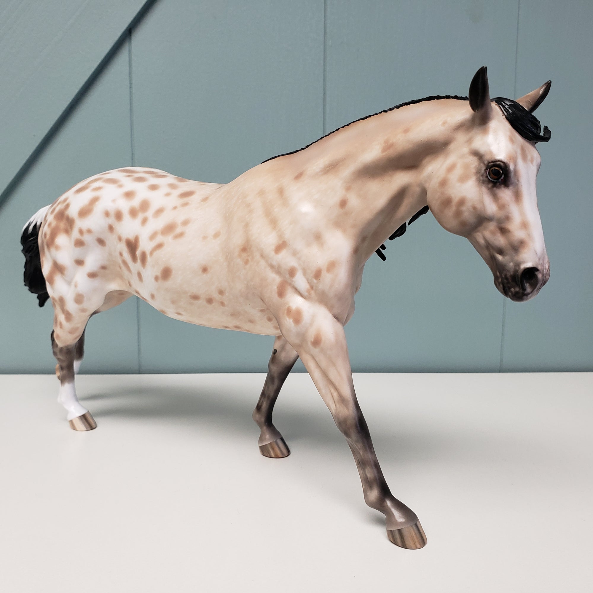 Swanky OOAK Appaloosa Running Stock Horse By Sheryl Leisure Best Offers 2/5/24