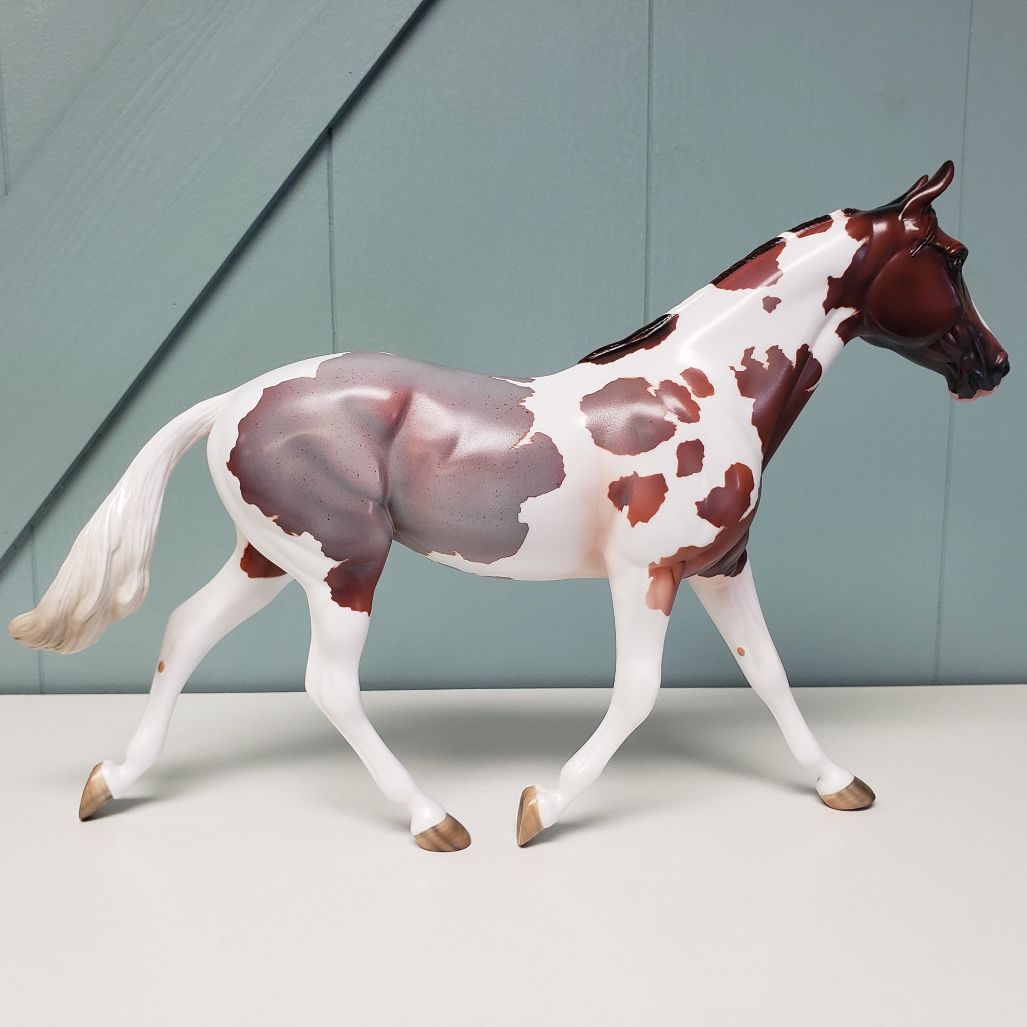 Millicent OOAK Red Roan Tobiano Palouse By Angela Marleau Best Offers 2/5/24