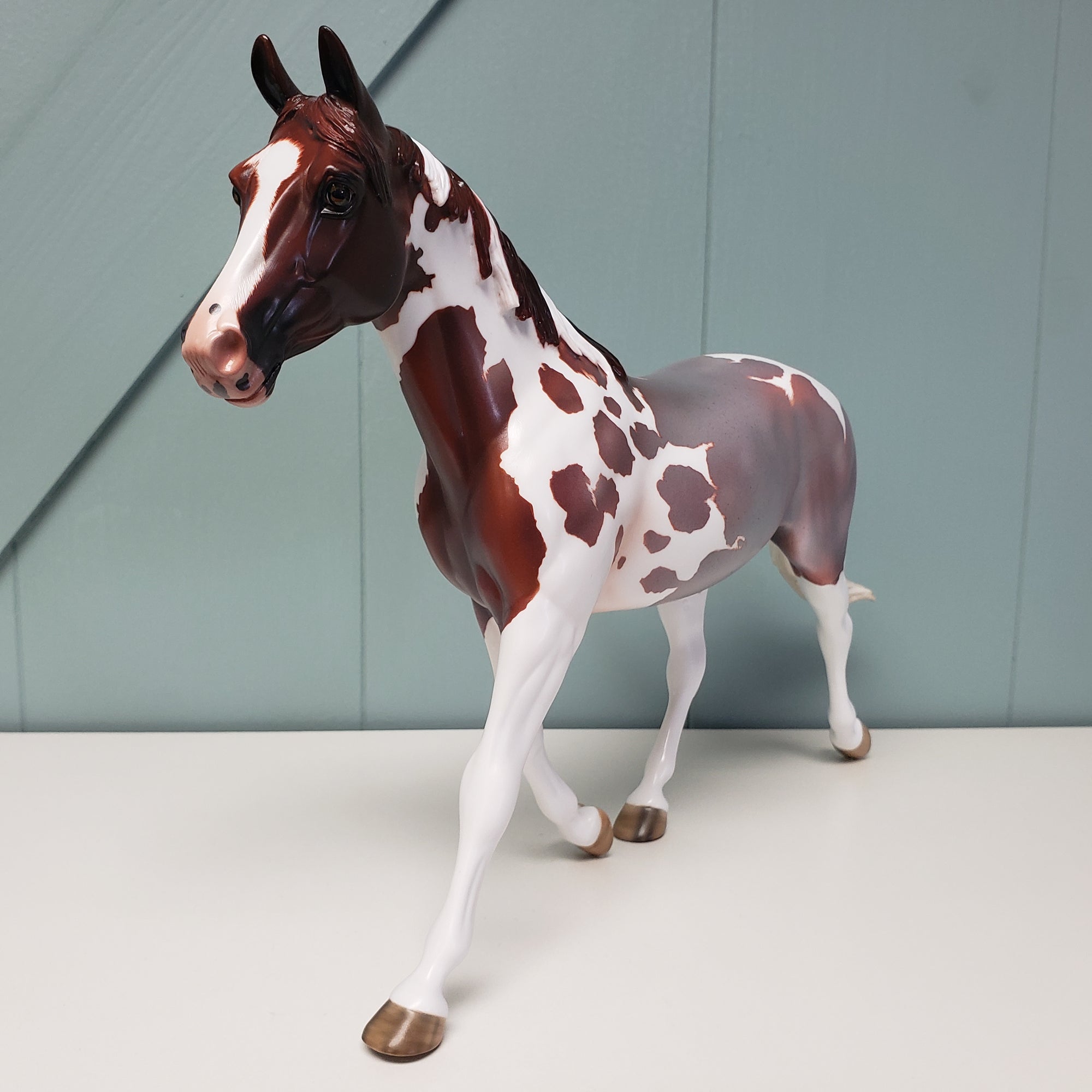 Millicent OOAK Red Roan Tobiano Palouse By Angela Marleau Best Offers 2/5/24