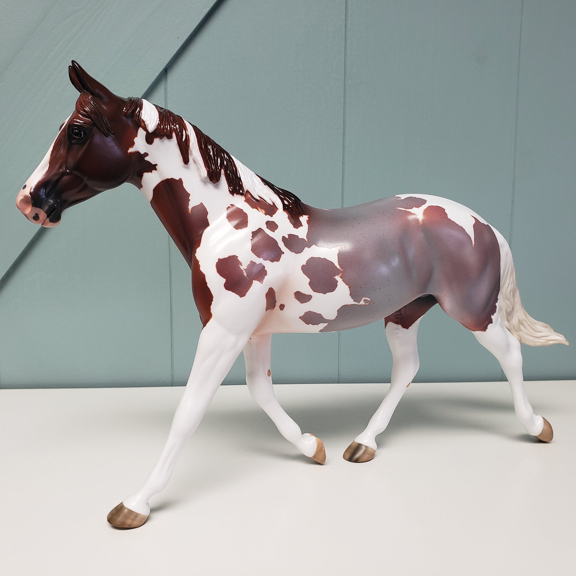 Millicent OOAK Red Roan Tobiano Palouse By Angela Marleau Best Offers 2/5/24