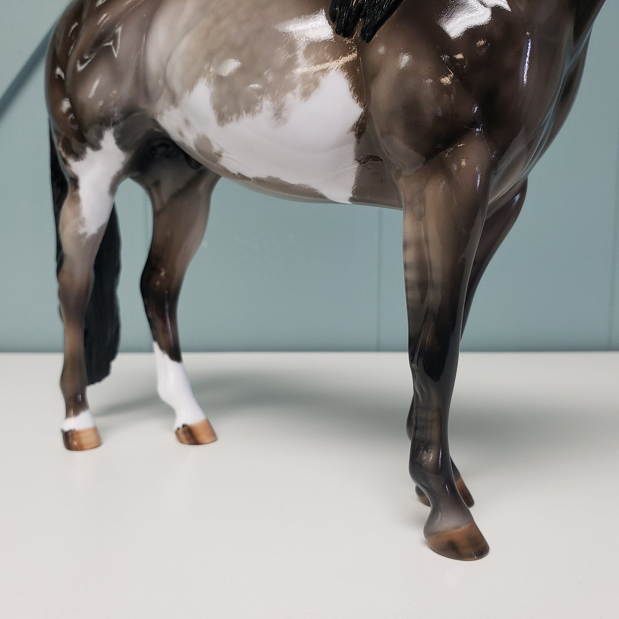 Highfalutin OOAK Glossy Grulla Overo Ideal Stock Horse By Julie Keim Best Offers 2/5/24