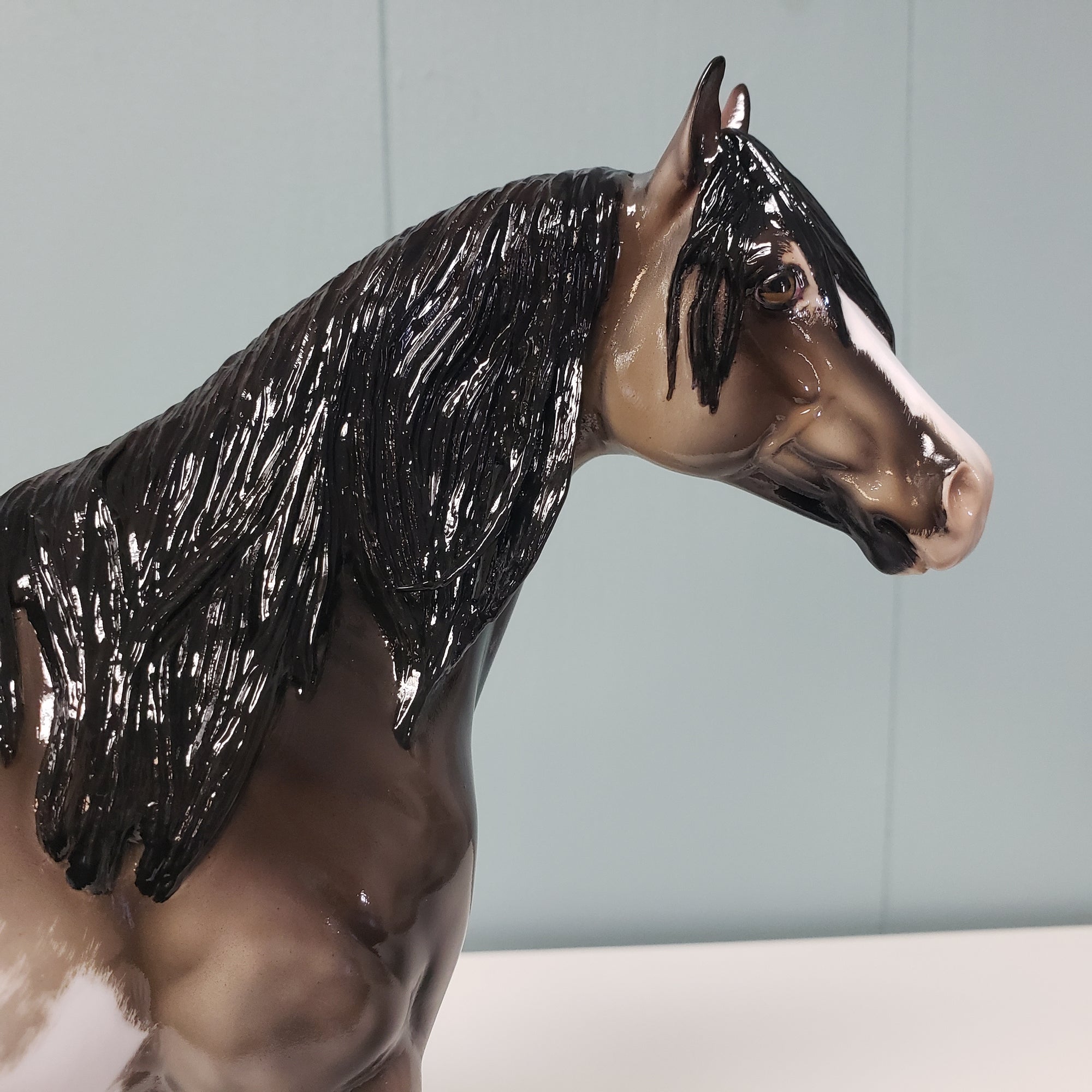 Highfalutin OOAK Glossy Grulla Overo Ideal Stock Horse By Julie Keim Best Offers 2/5/24