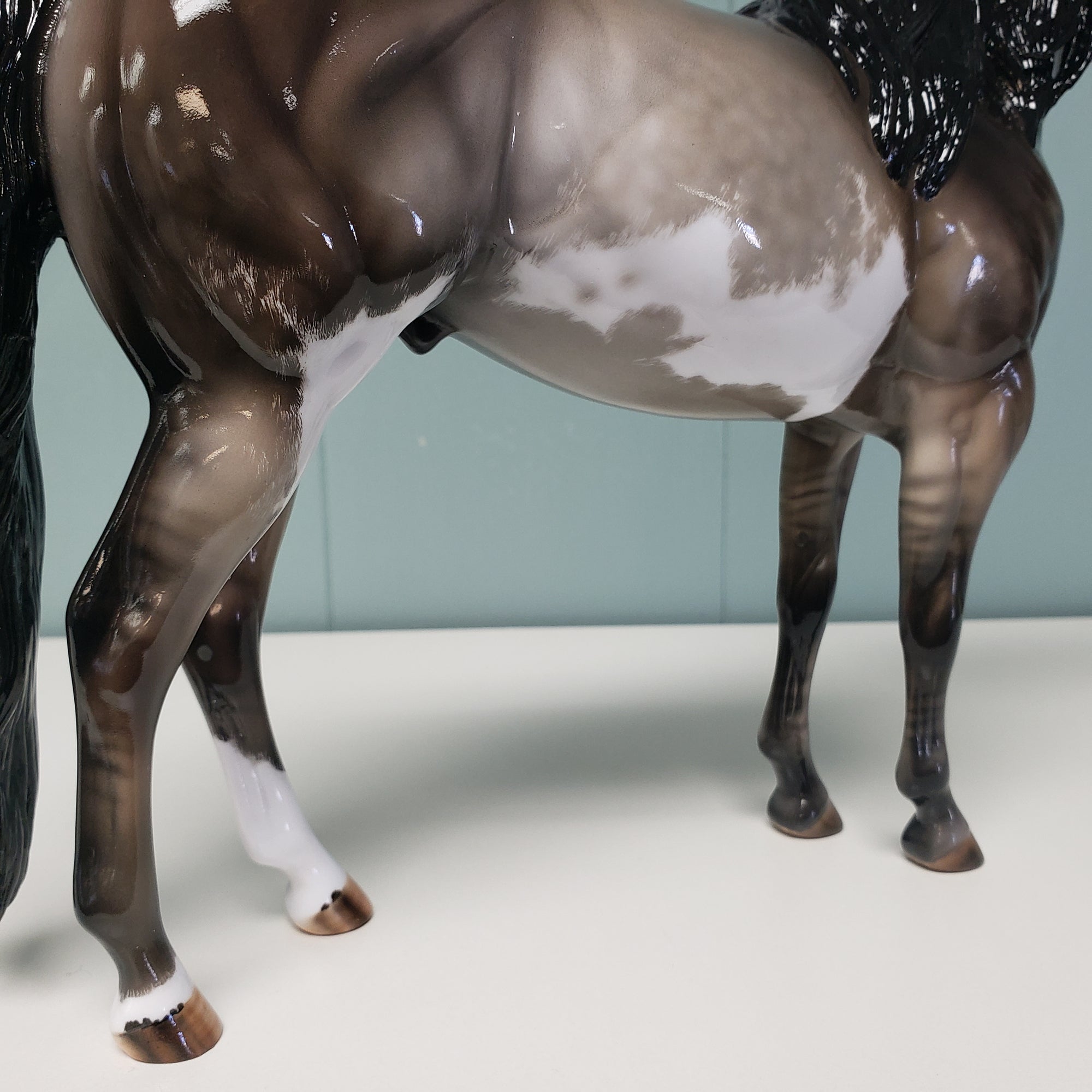 Highfalutin OOAK Glossy Grulla Overo Ideal Stock Horse By Julie Keim Best Offers 2/5/24