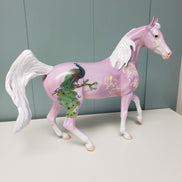 Opulence OOAK Pastel Purple W/ Scroll & Peacock Design Deco Arabian Mare By Jess Hamill Val24