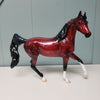 Raindrops On Roses OOAK Red Bay Glossy Deco W/ Pearly Spots &amp; Roses Arabian Mare By Ellen Robbins  Val24