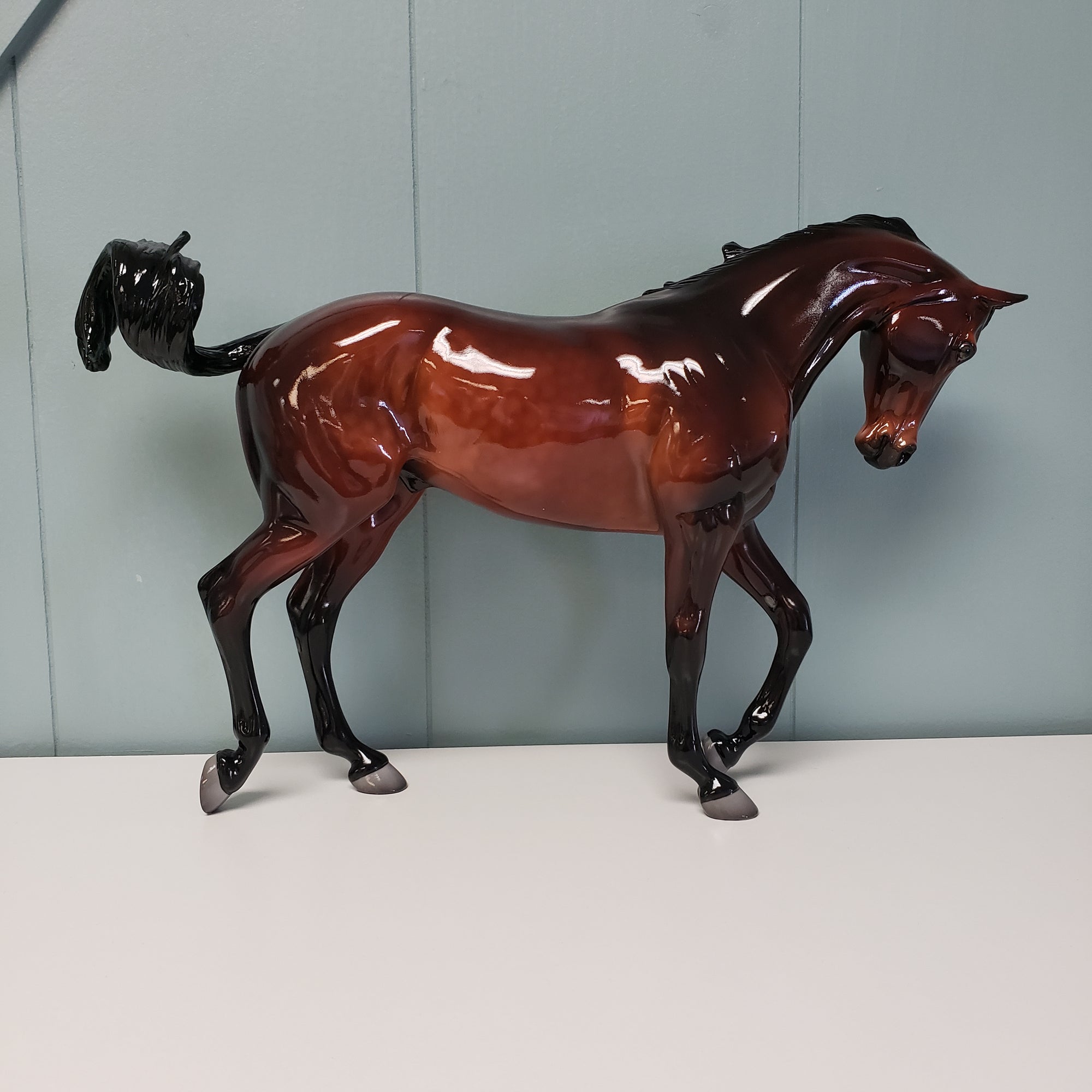 Sorry For Party Rocking OOAK Glossy Dappled Bay Thoroughbred  By Jess Hamill Feb 2024