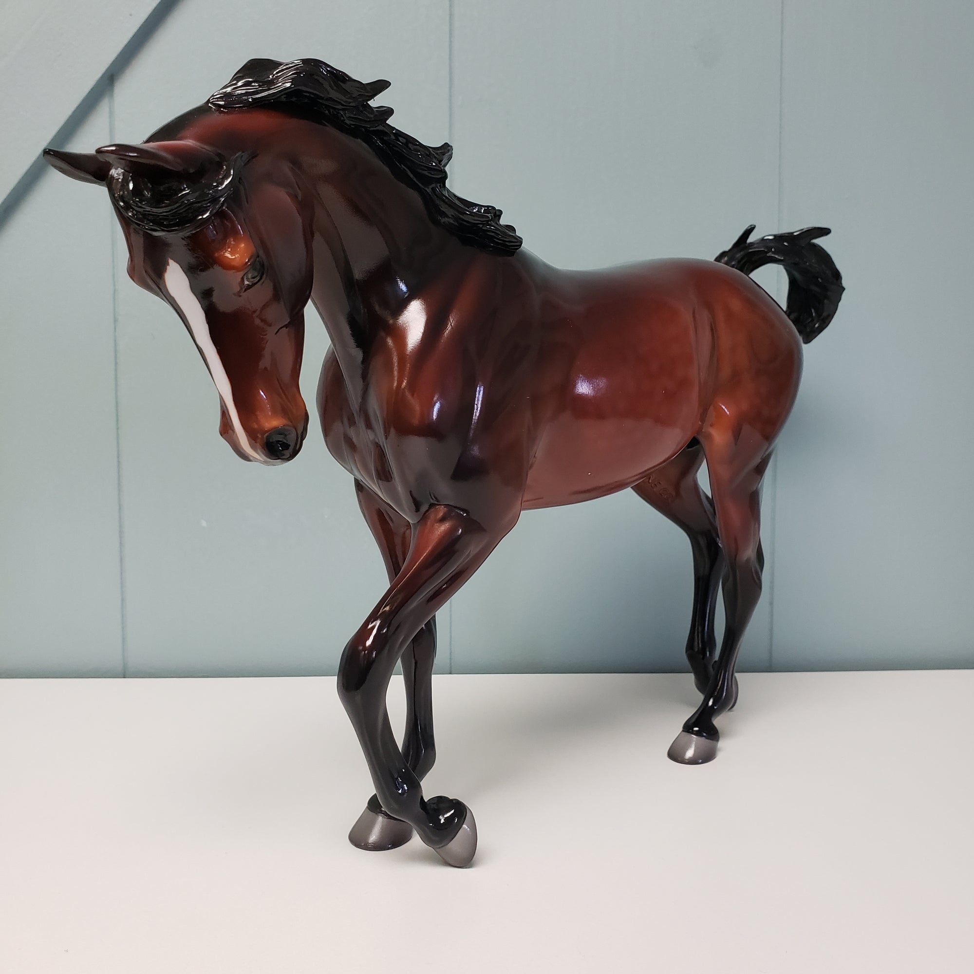 Sorry For Party Rocking OOAK Glossy Dappled Bay Thoroughbred  By Jess Hamill Feb 2024