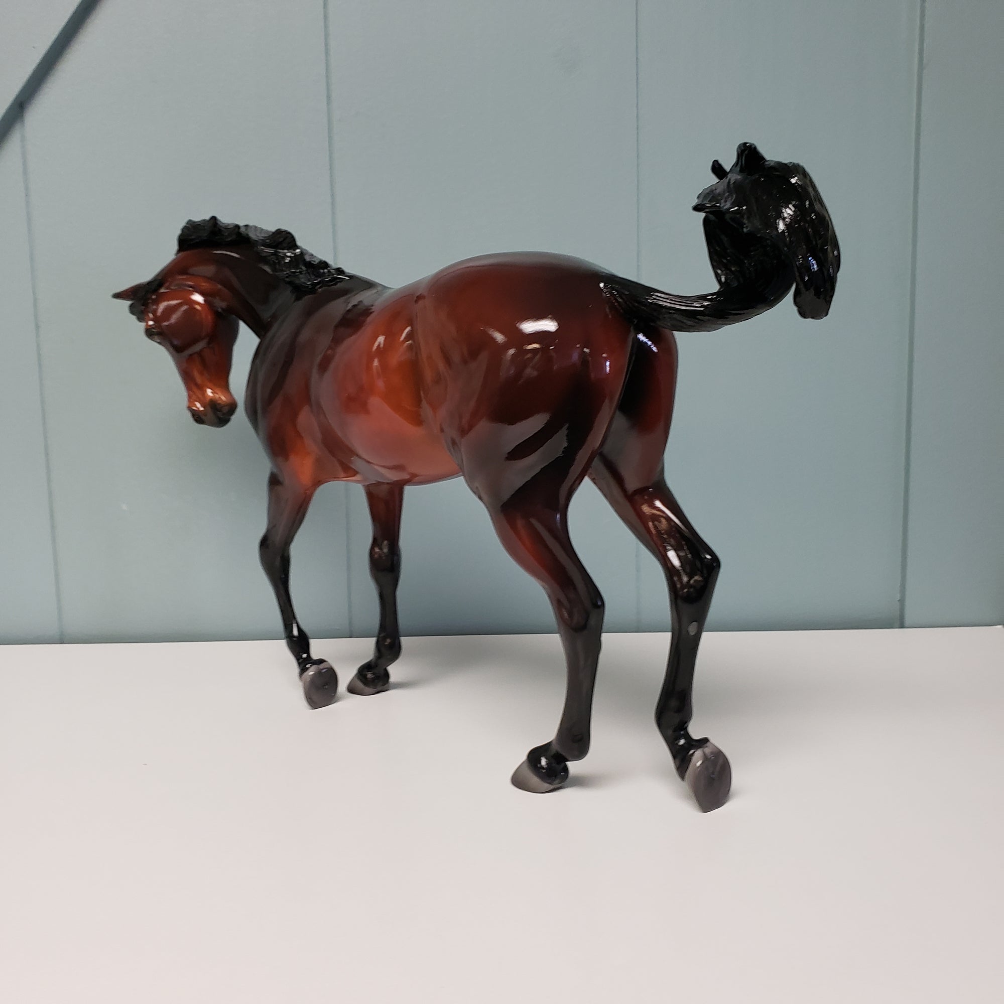 Sorry For Party Rocking OOAK Glossy Dappled Bay Thoroughbred  By Jess Hamill Feb 2024