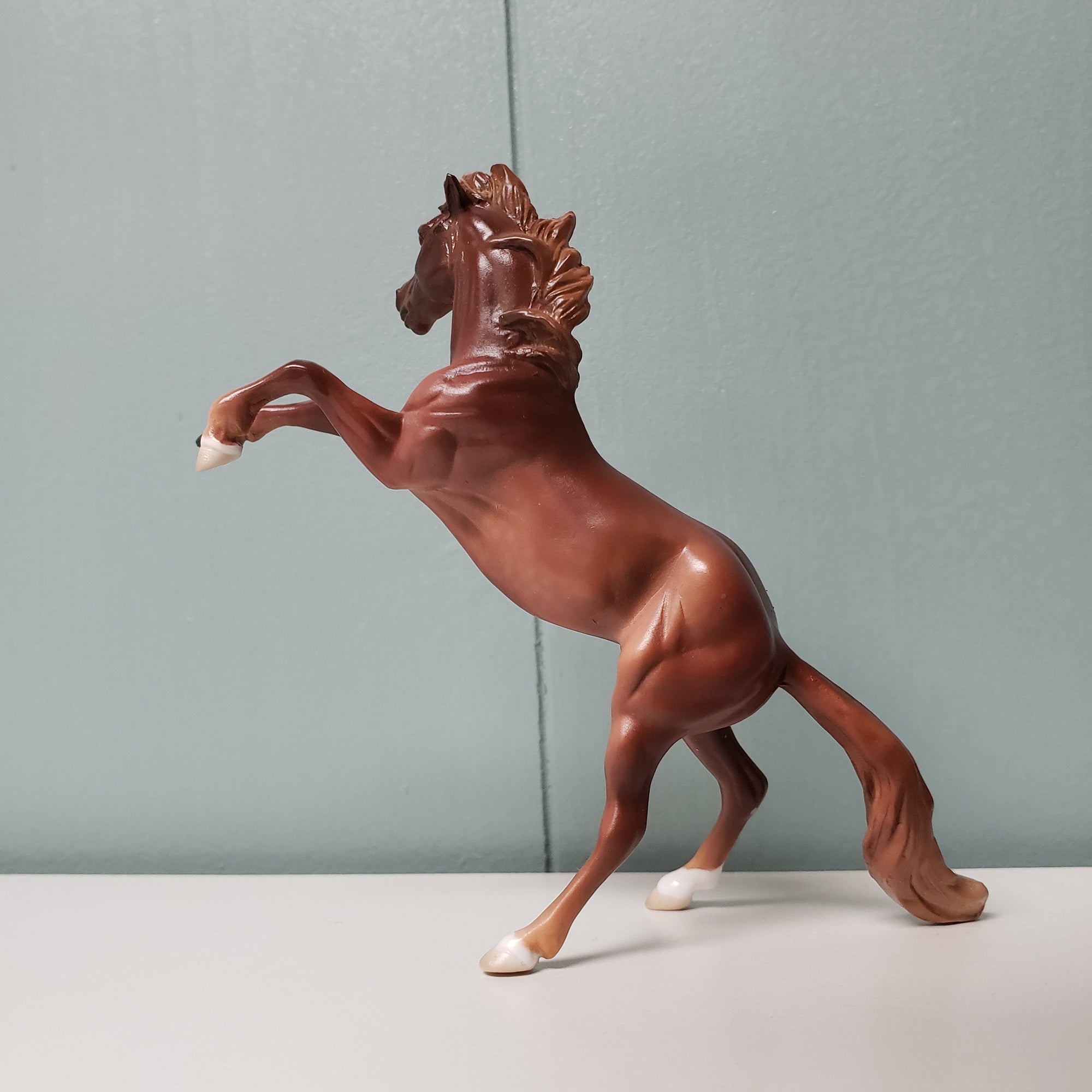 Cupidon OOAK Dapple Chestnut Rearing Chip By Jess Hamill Val24