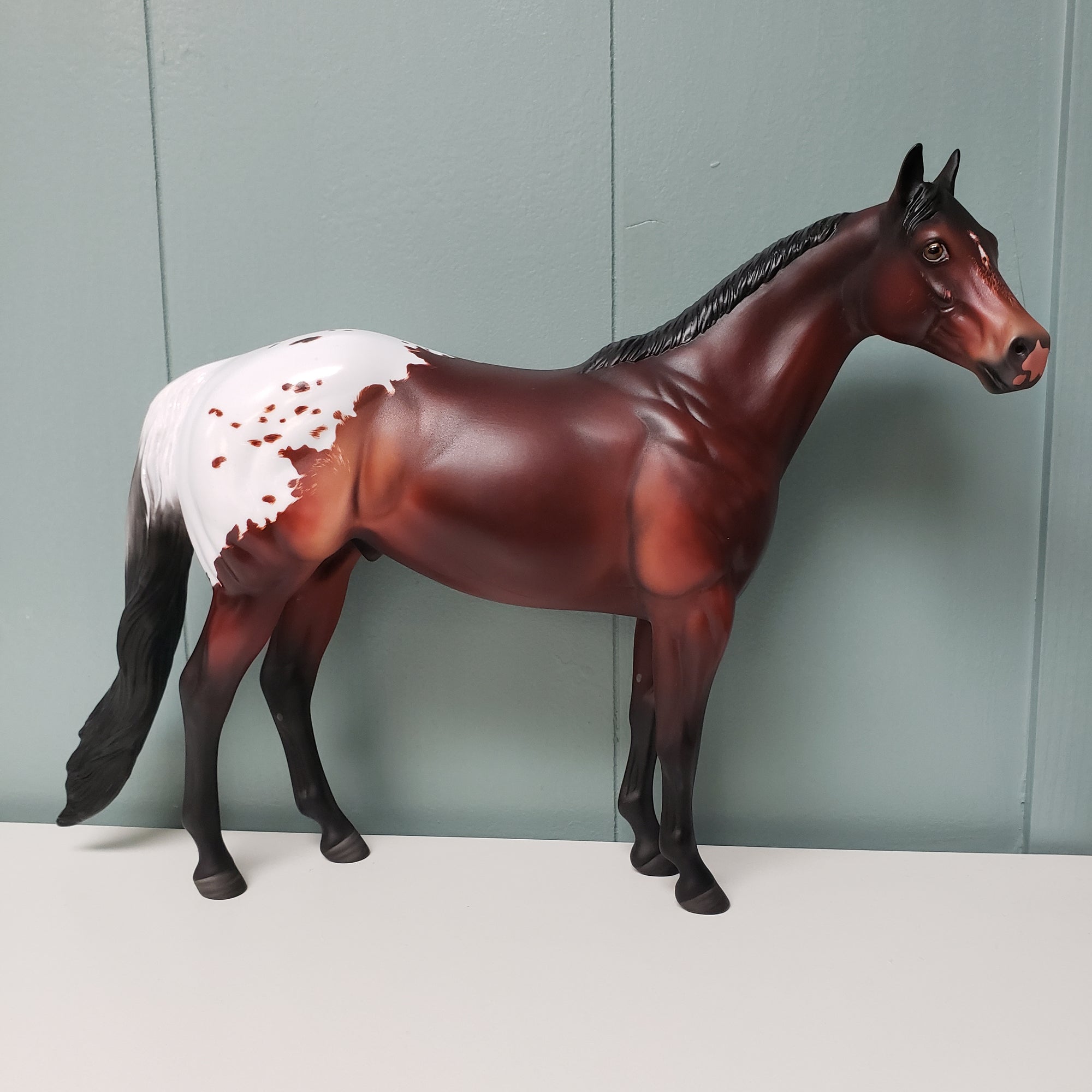 Loverboy OOAK Blood Bay Appaloosa ISH By  Angela Marleau  Val24