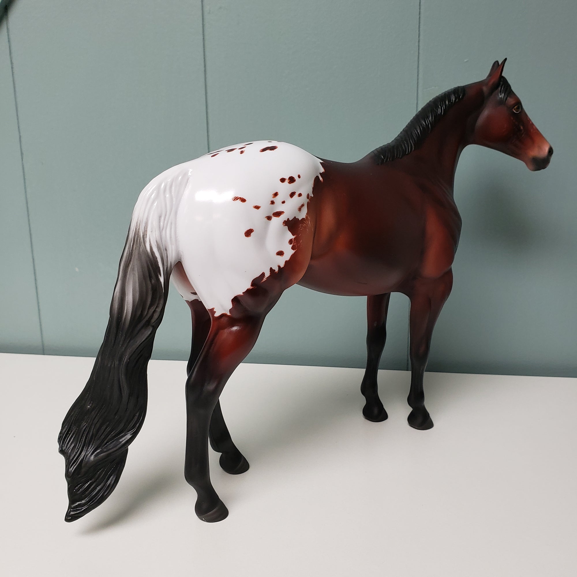 Loverboy OOAK Blood Bay Appaloosa ISH By  Angela Marleau  Val24
