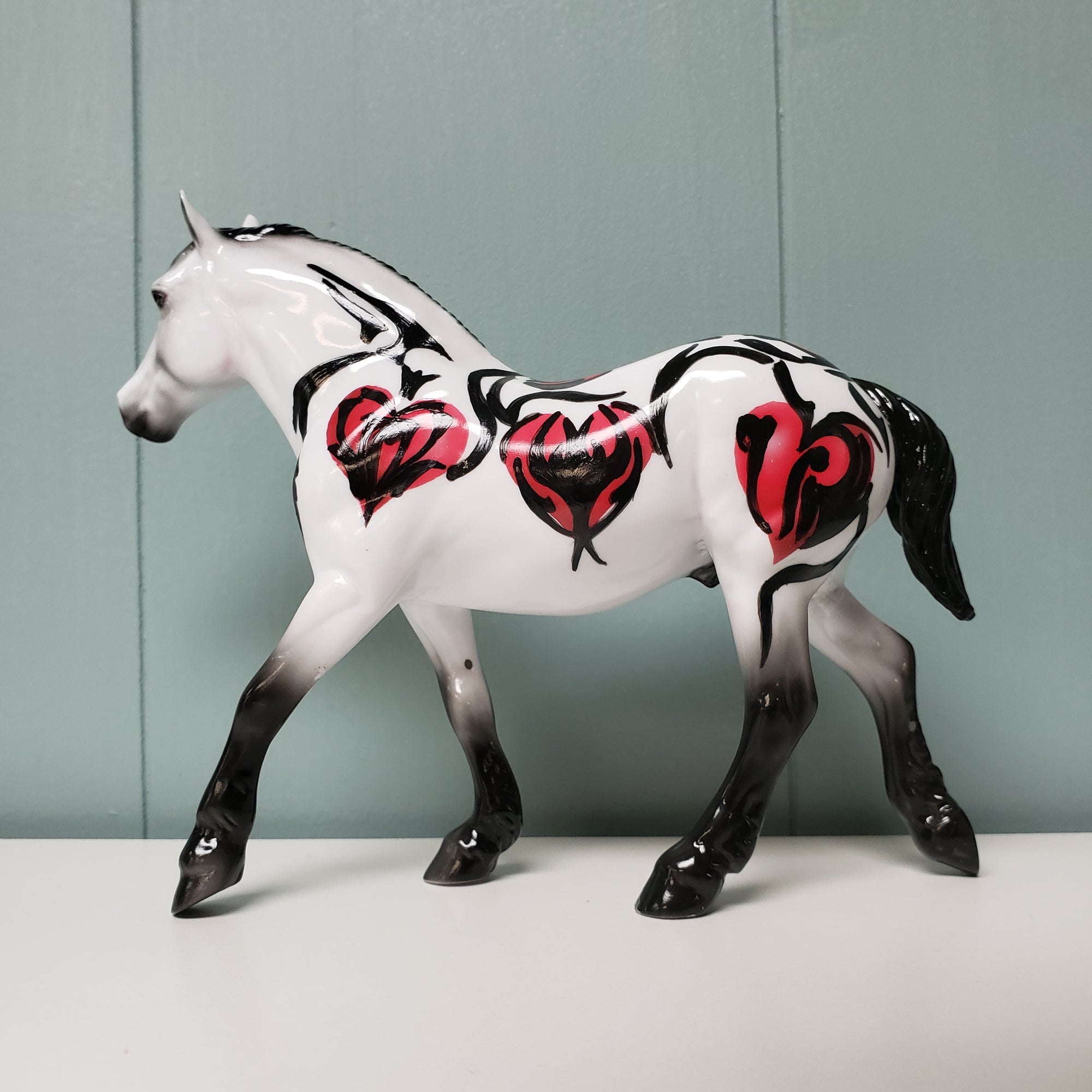 GLOSSY Star-Crossed OOAK Gray Deco Draft Pebble By Dawn Quick OOAK Germany Sale DEU24