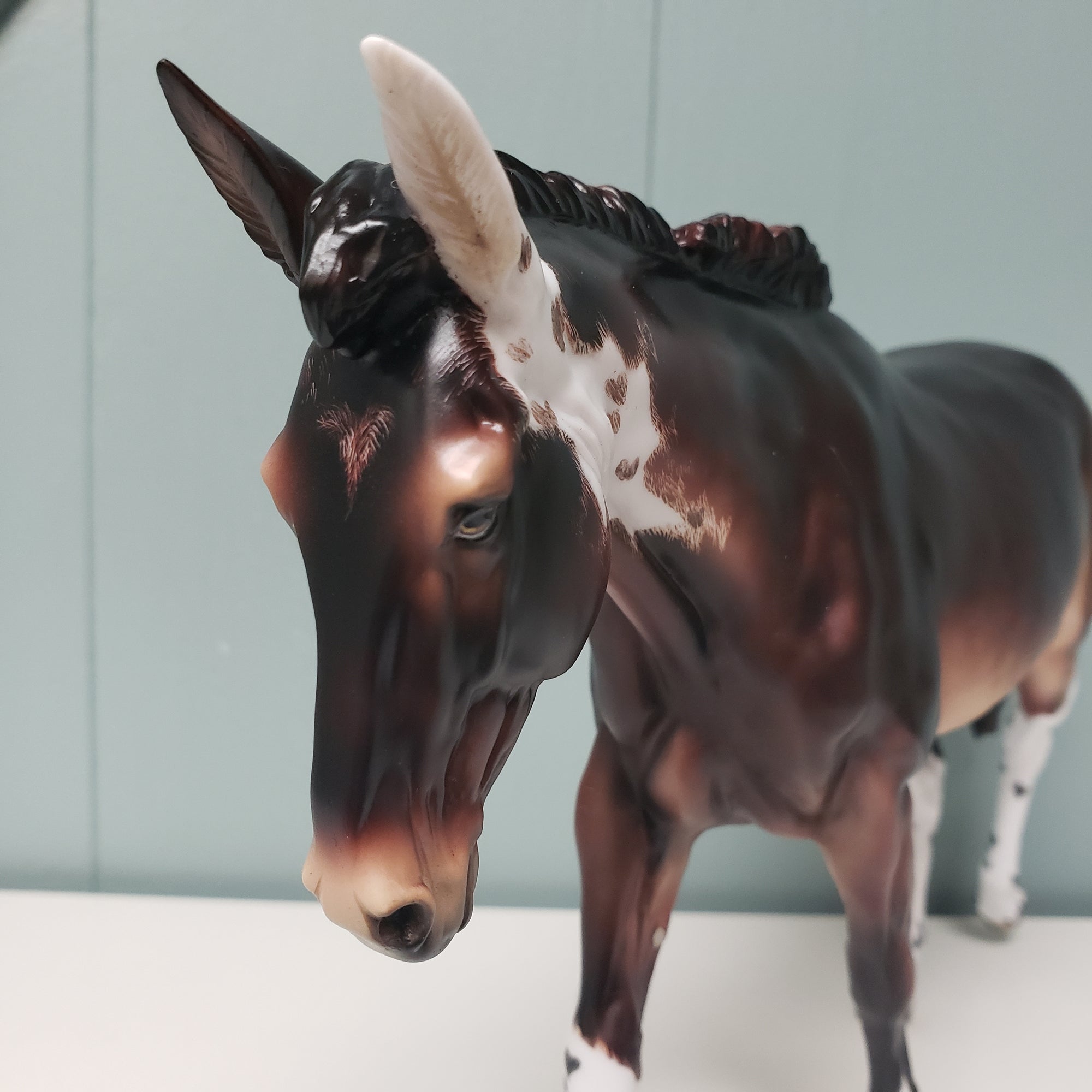 Hugs and Kisses OOAK Bay Tobiano Mule  By Julie Keim Best Offers 2/19/24