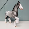 Pitter Patter OOAK Gray Paw Appaloosa Deco Trotting Draft By Dawn Quick Val24