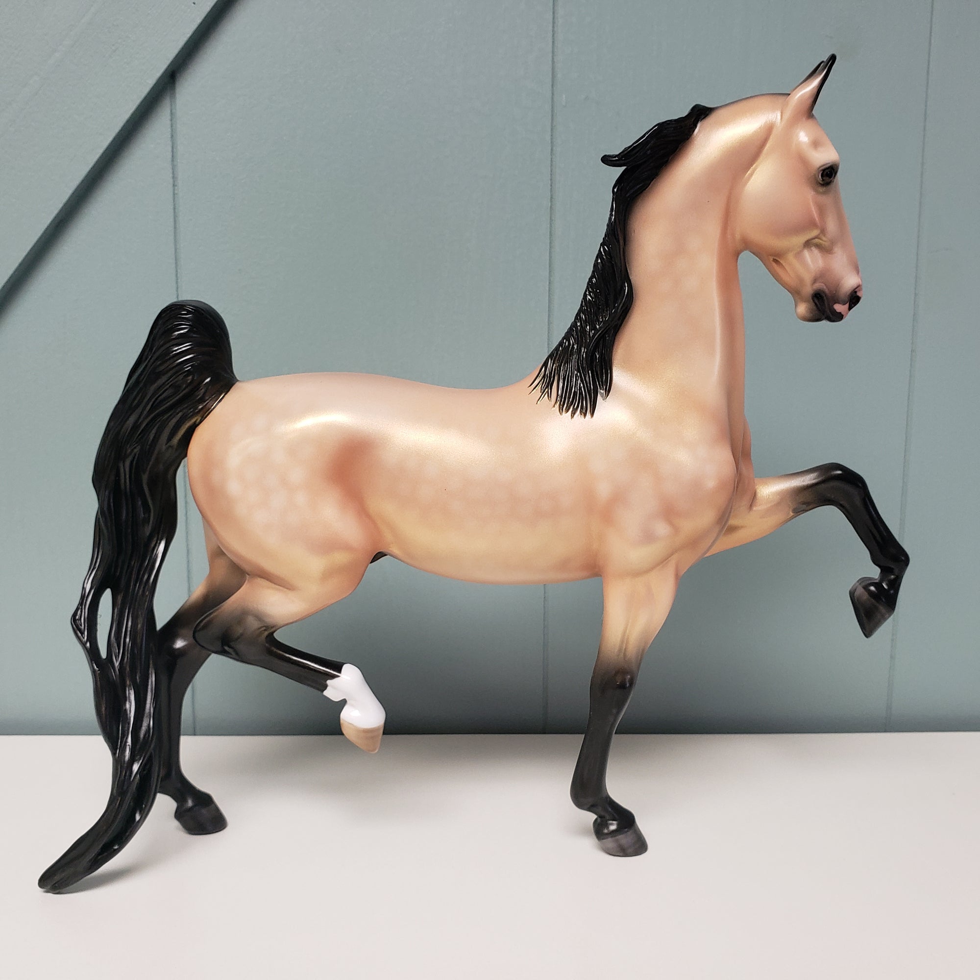 Gold Digger OOAK Dappled Buckskin Saddlebred By Angela Marleau Val24