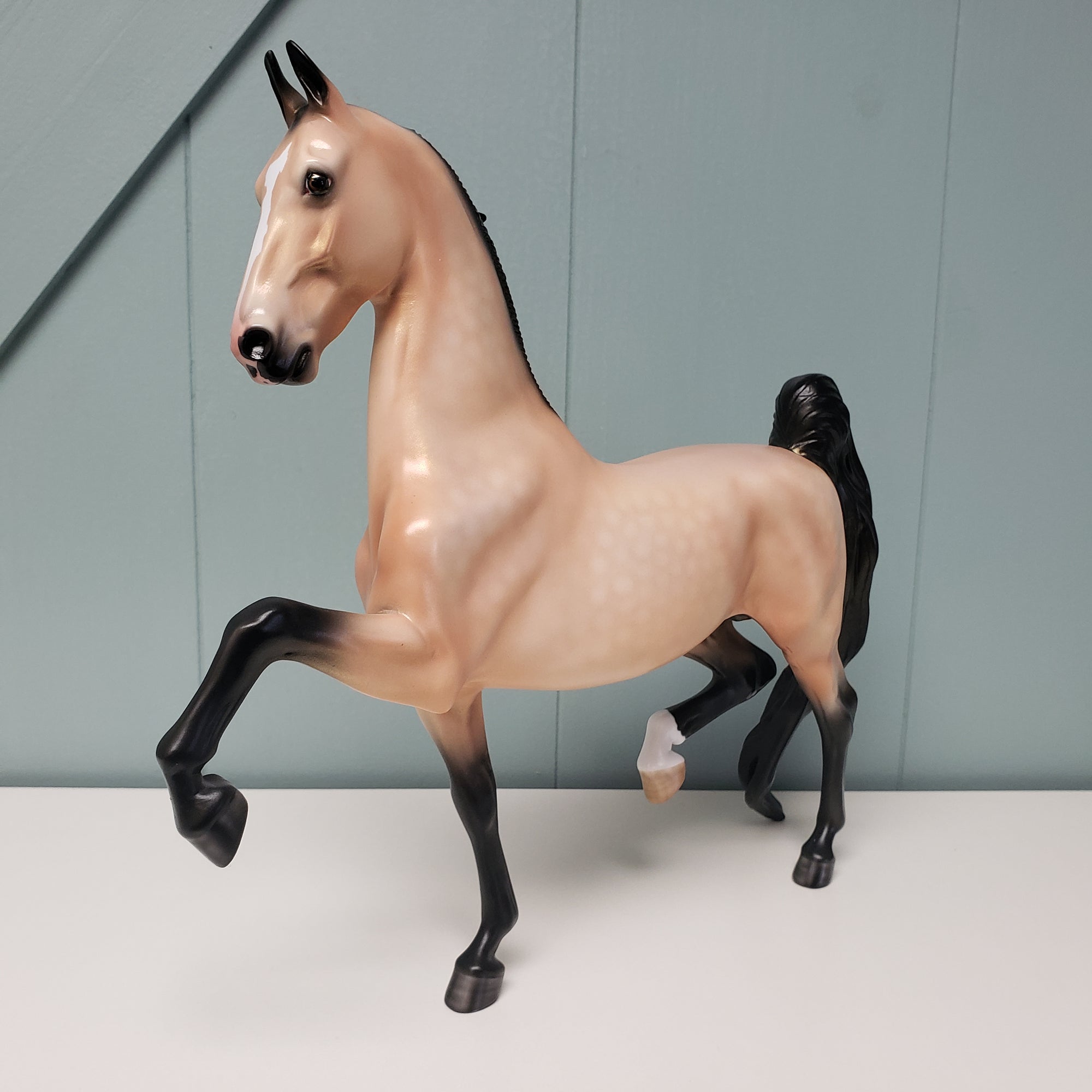 Gold Digger OOAK Dappled Buckskin Saddlebred By Angela Marleau Val24