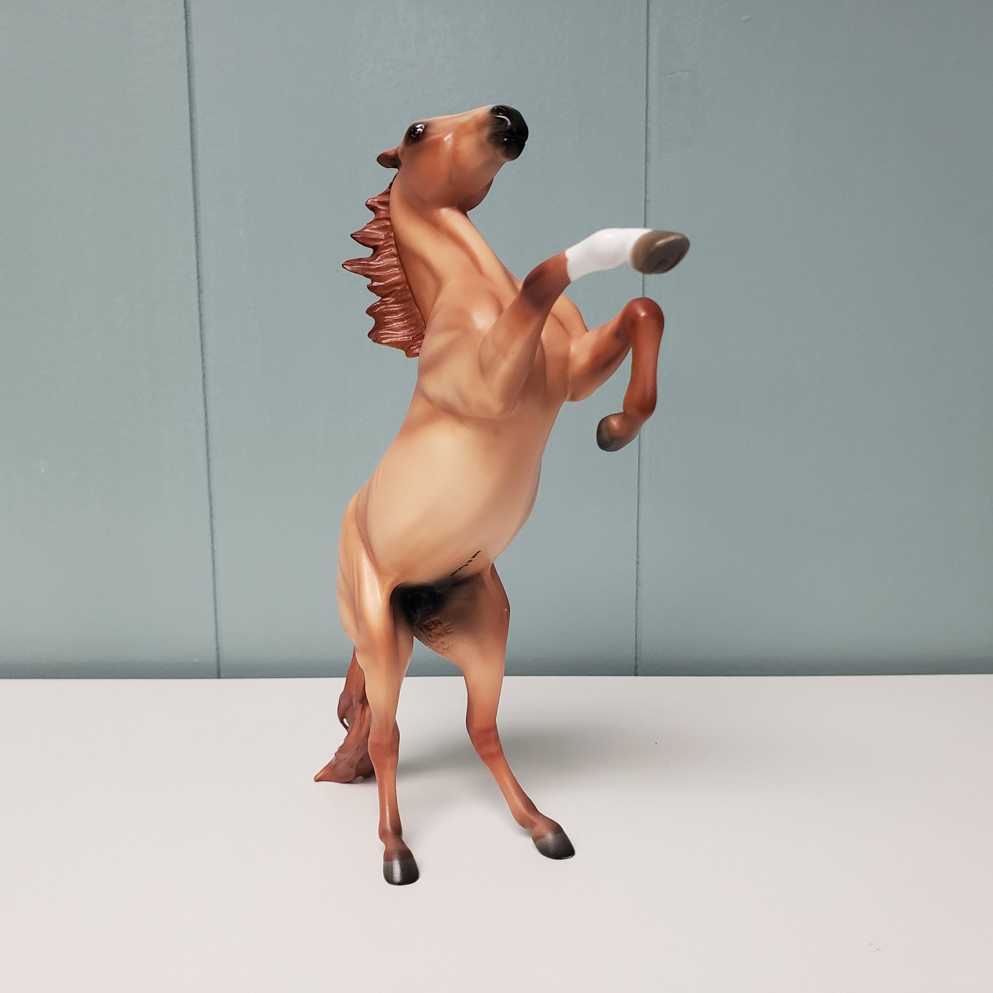 Rasmus OOAK Red Dun Rearing Pebble By Angela Marleau   Val24