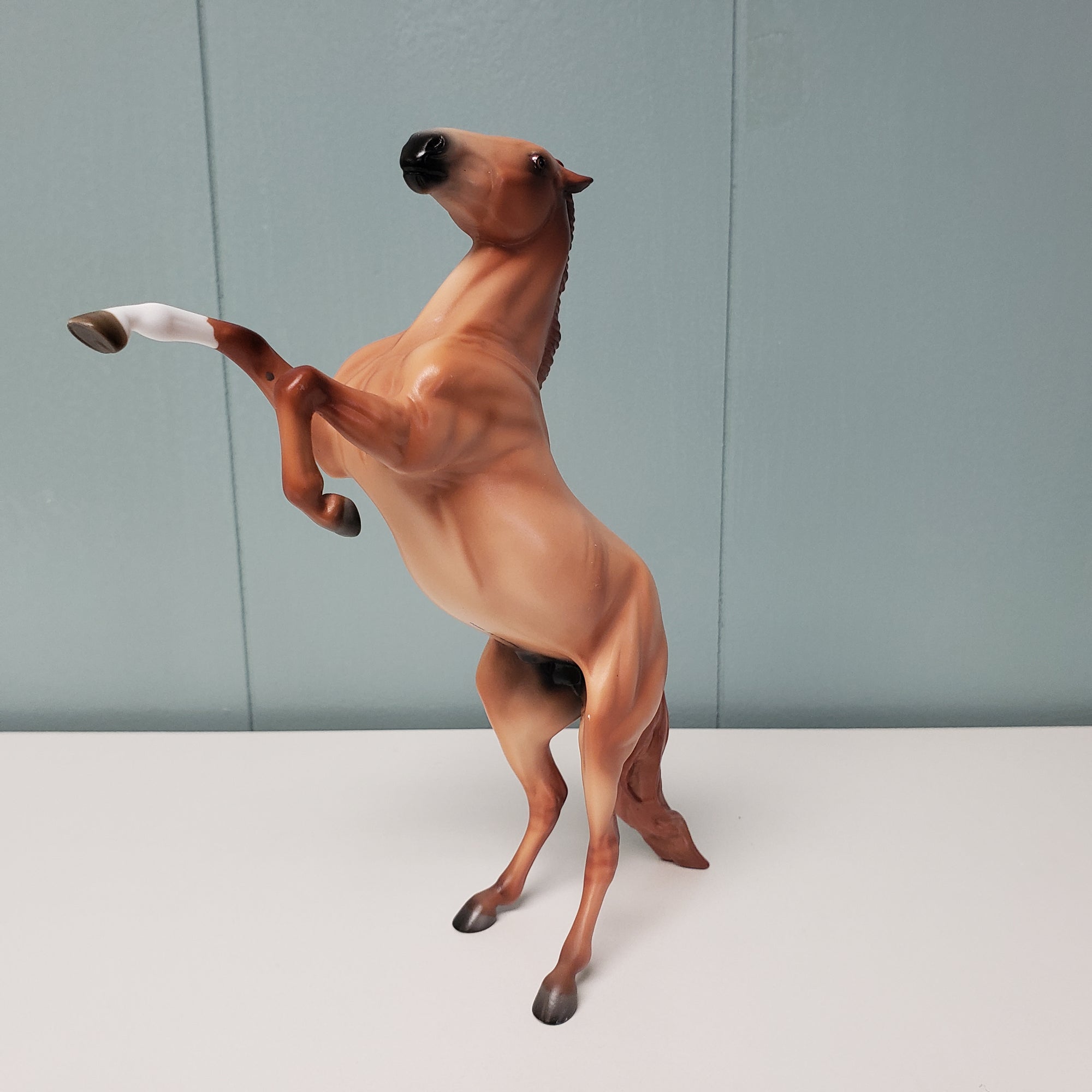 Rasmus OOAK Red Dun Rearing Pebble By Angela Marleau   Val24