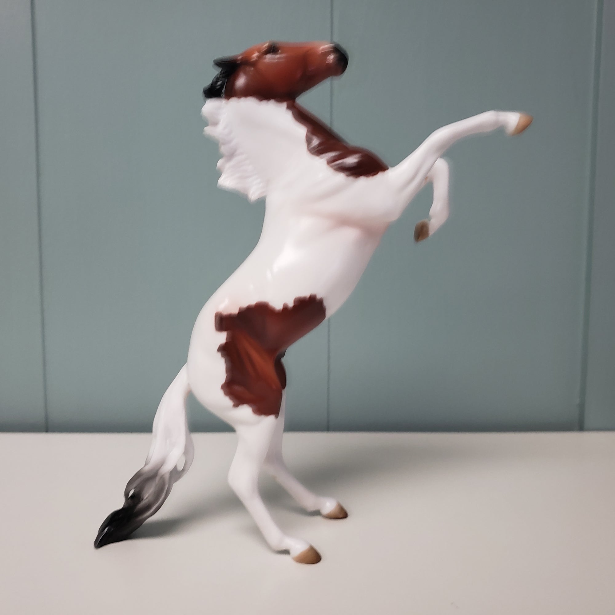 Teddy OOAK Bay Tobiano Rearing Pebble By Angela Marleau  Val24