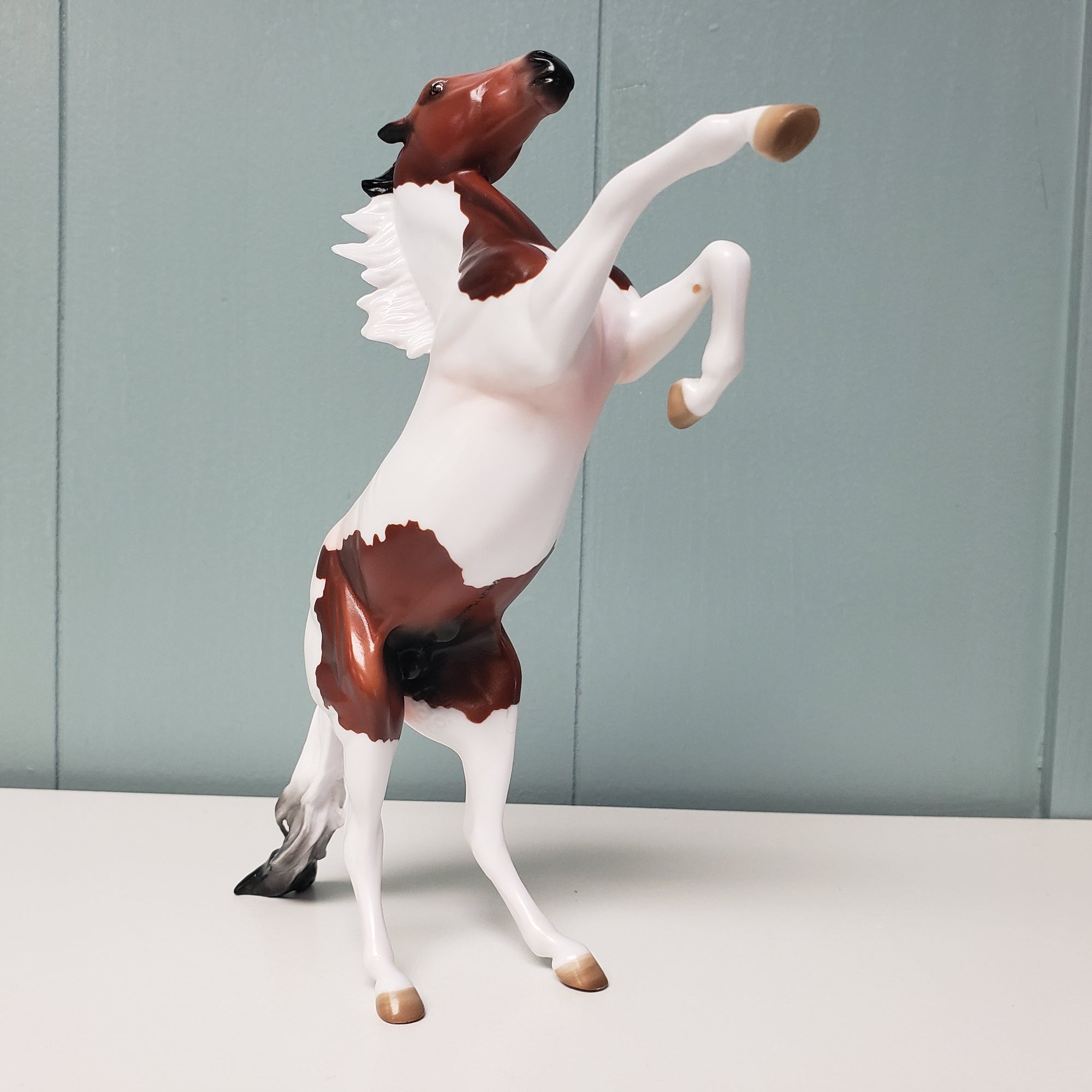 Teddy OOAK Bay Tobiano Rearing Pebble By Angela Marleau  Val24