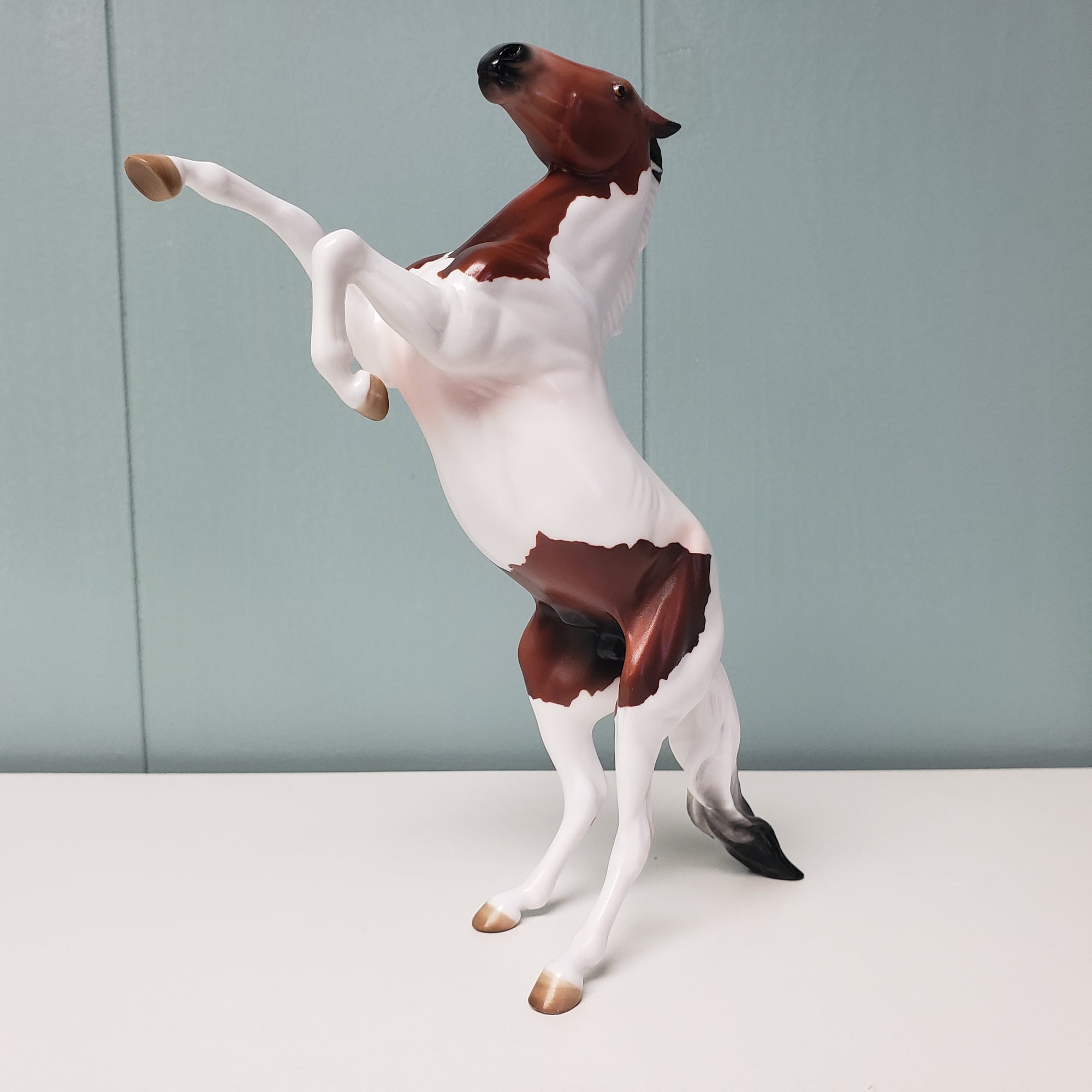 Teddy OOAK Bay Tobiano Rearing Pebble By Angela Marleau  Val24