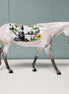 Bliss OOAK Gray W/ Tree, Mountain & Flower Vines Glossy Deco Mule Pebble By Dawn Quick  Val24