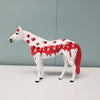 My Bloody Valentine OOAK Dripping Hearts Deco Thoroughbred Chip By Dawn Quick Val24