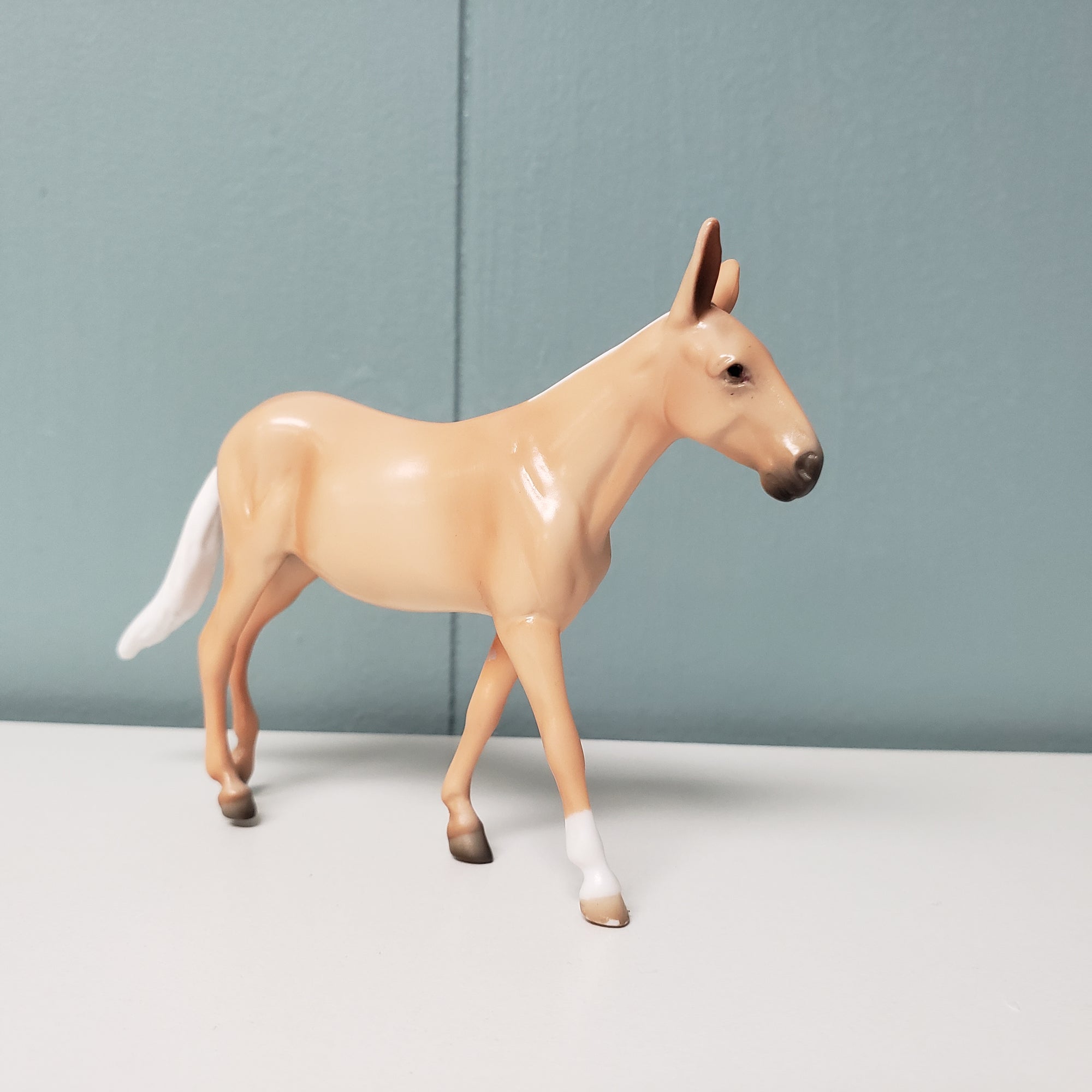 Carmel Cream OOAK Palomino Mule Chip By Angela Marleau Val24