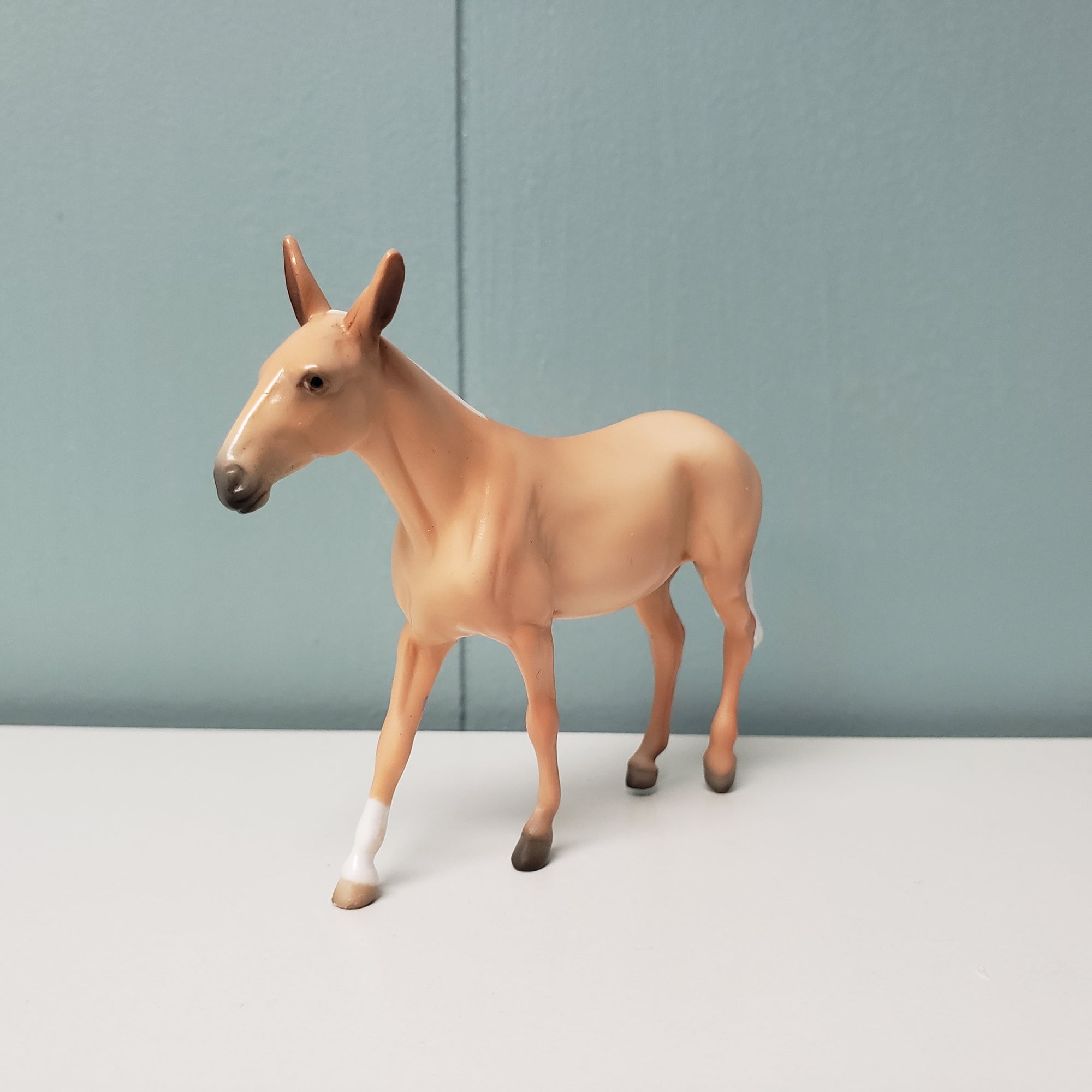 Carmel Cream OOAK Palomino Mule Chip By Angela Marleau Val24