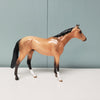 Golden Heart OOAK Rose Gold Buckskin Thoroughbred Chip By Ashley Palmer  Val24