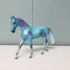 Mended Love OOAK Deco Blue &amp; Purple Pastel Warmblood Chip By Jess Hamill Val24