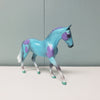 Mended Love OOAK Deco Blue &amp; Purple Pastel Warmblood Chip By Jess Hamill Val24