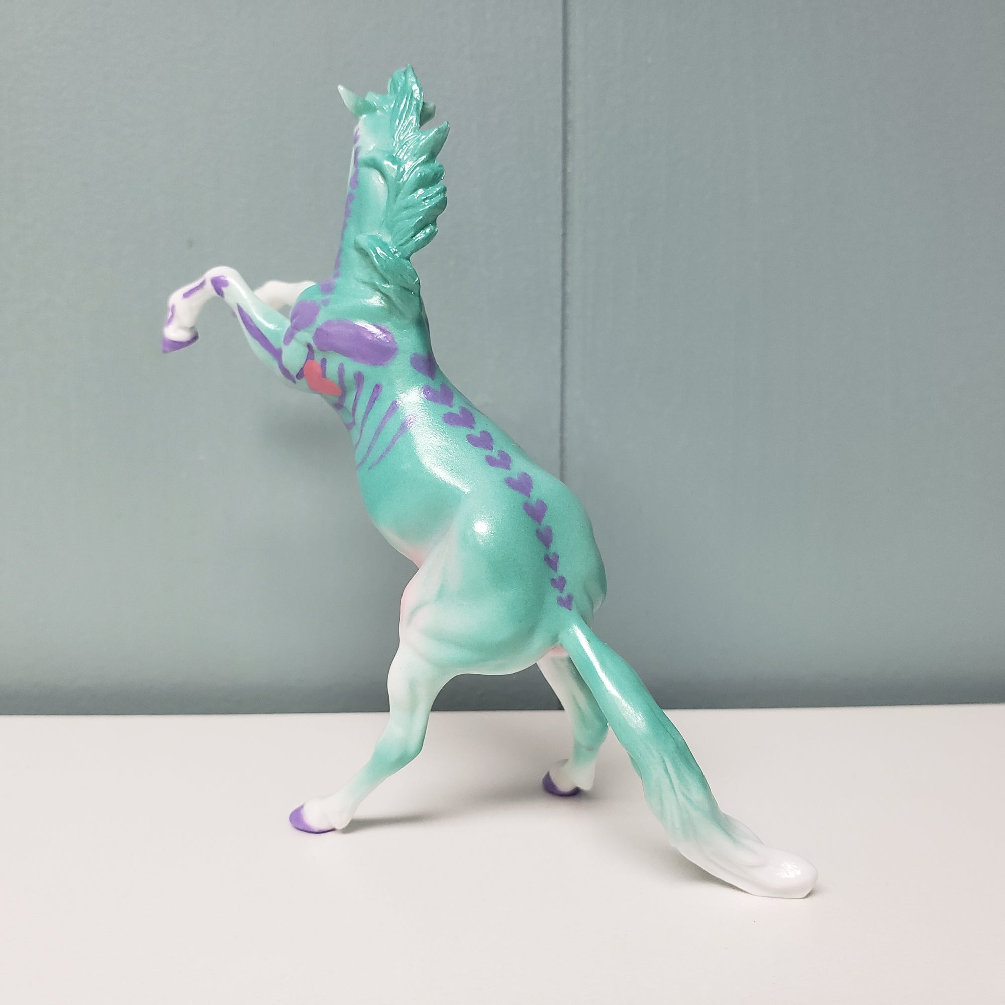 Forevermore OOAK Deco Green / Purple Pastel Rearing Chip By Jess Hamill Val24