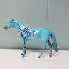 Love Of My Life OOAK Deco  Blue &amp; Purple Pastel Thoroughbred Chip By Jess Hamill Val24