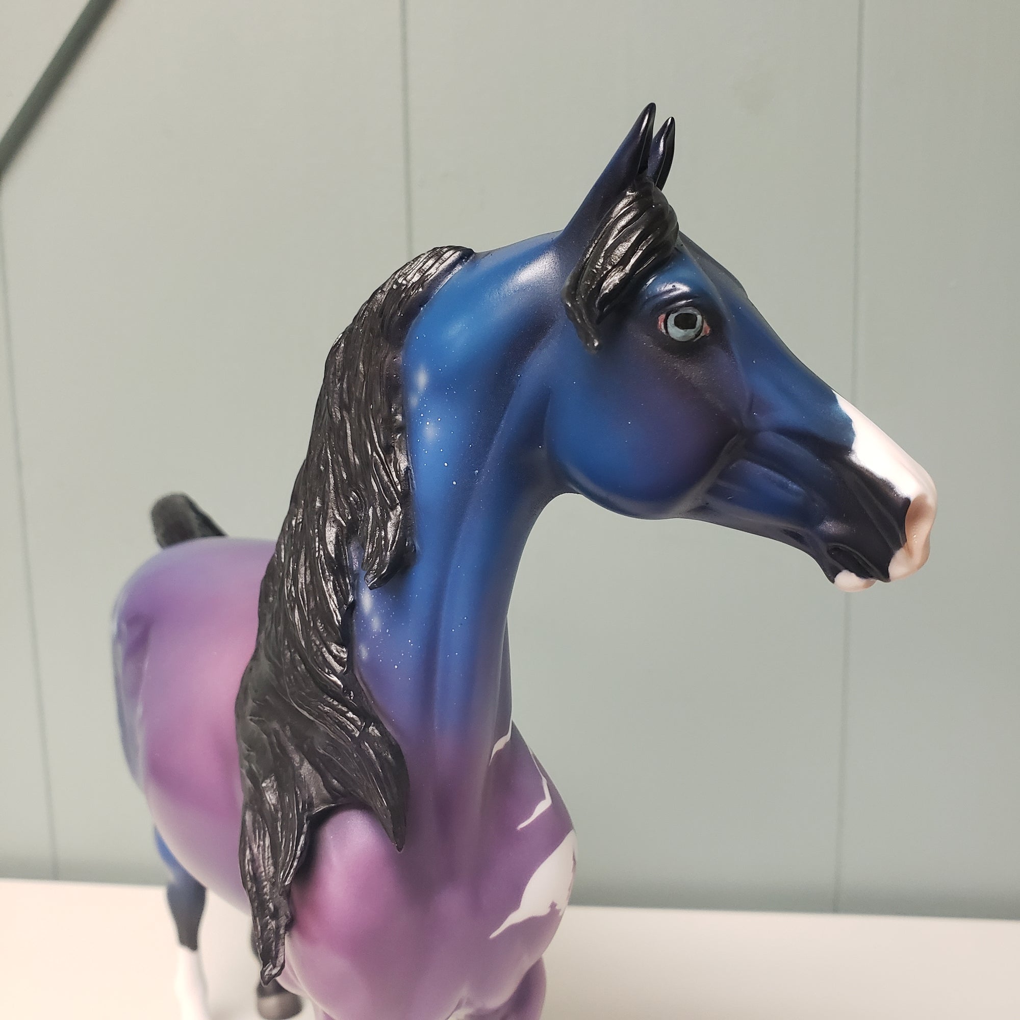 Lone Wolf LE-6  Purple and Blues Wolf Theme Decorator By Jess Hamill Val24