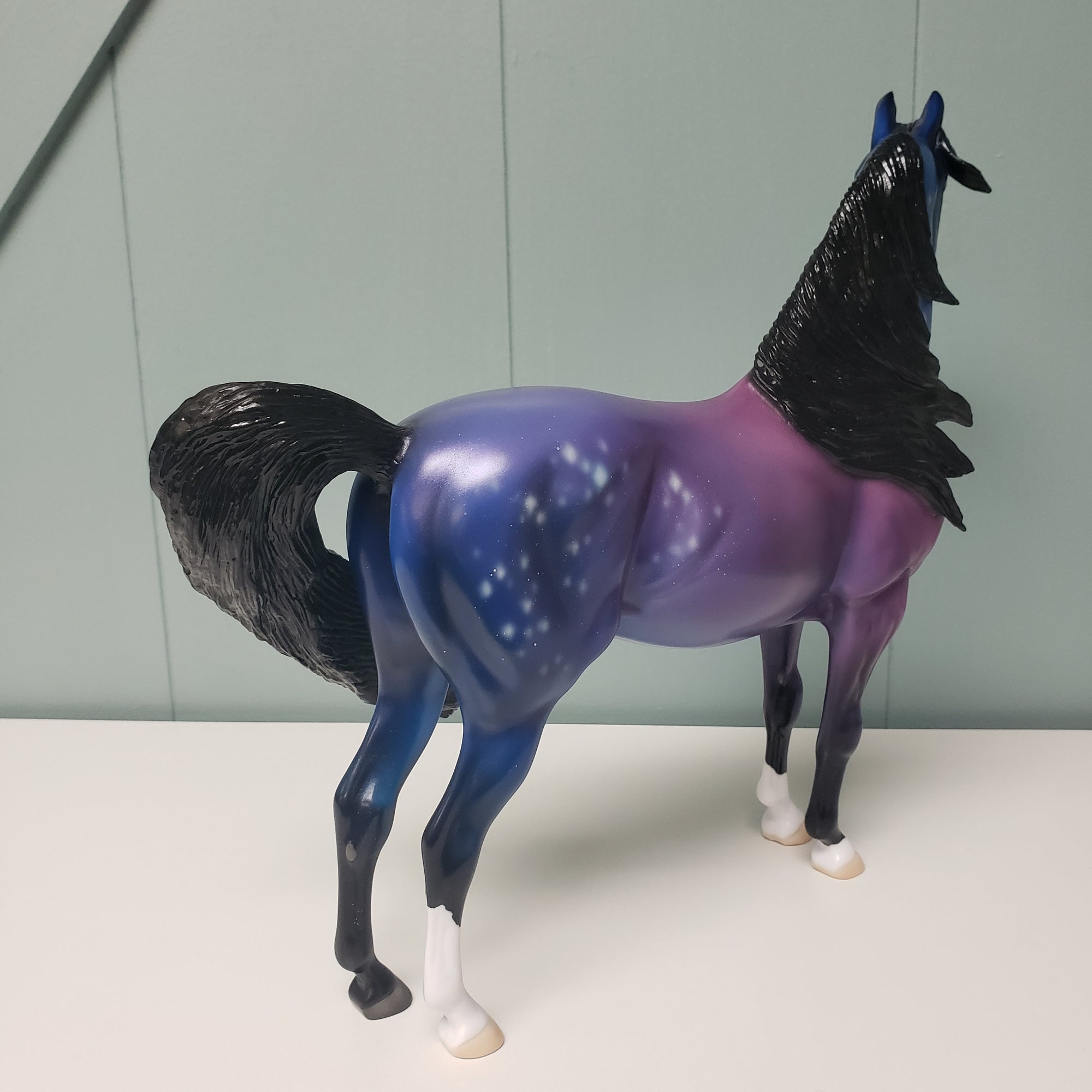 Lone Wolf LE-6  Purple and Blues Wolf Theme Decorator By Jess Hamill Val24