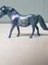 Cutie Pie OOAK Blue Color Shift Sweetheart "CUTIE PIE" Deco Pony Chip By Ashley Palmer  Val24