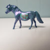 Cutie Pie OOAK Blue Color Shift Sweetheart &quot;CUTIE PIE&quot; Deco Pony Chip By Ashley Palmer  Val24