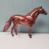 Rhys OOAK Dappled Copper Chestnut Deco Mustang By Angela Marleau Val24