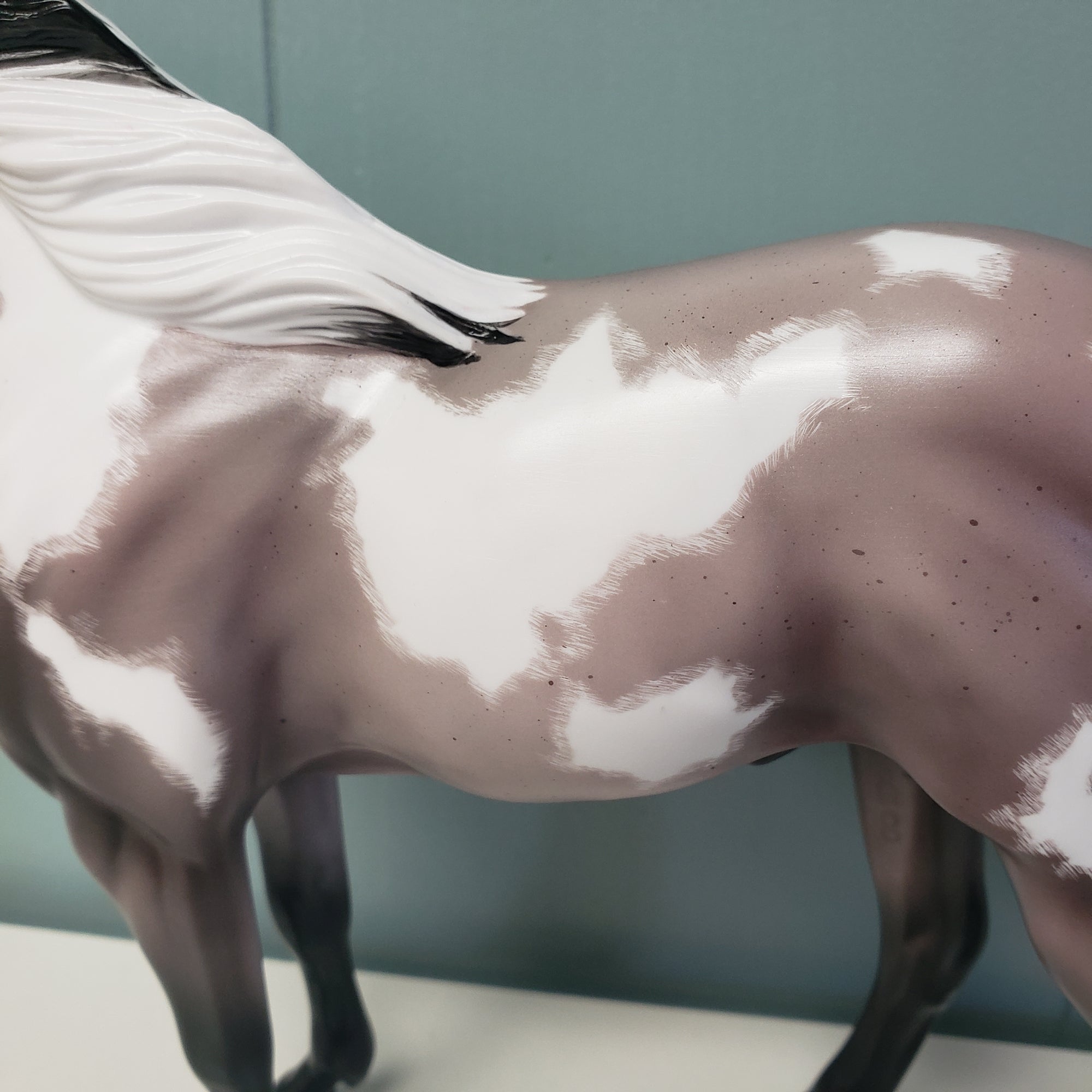 What May Come OOAK Bay Roan Overo Mustang By Ellen Robbins Val24