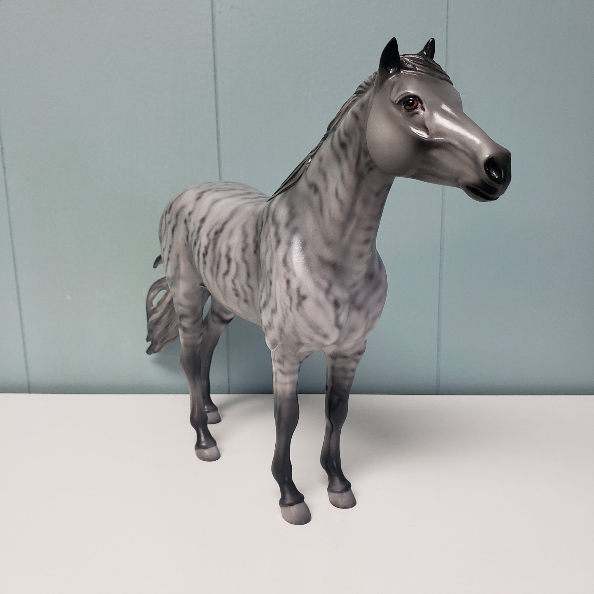 Lev OOAK Gray Brindle Mustang By Angela Marleau Val24